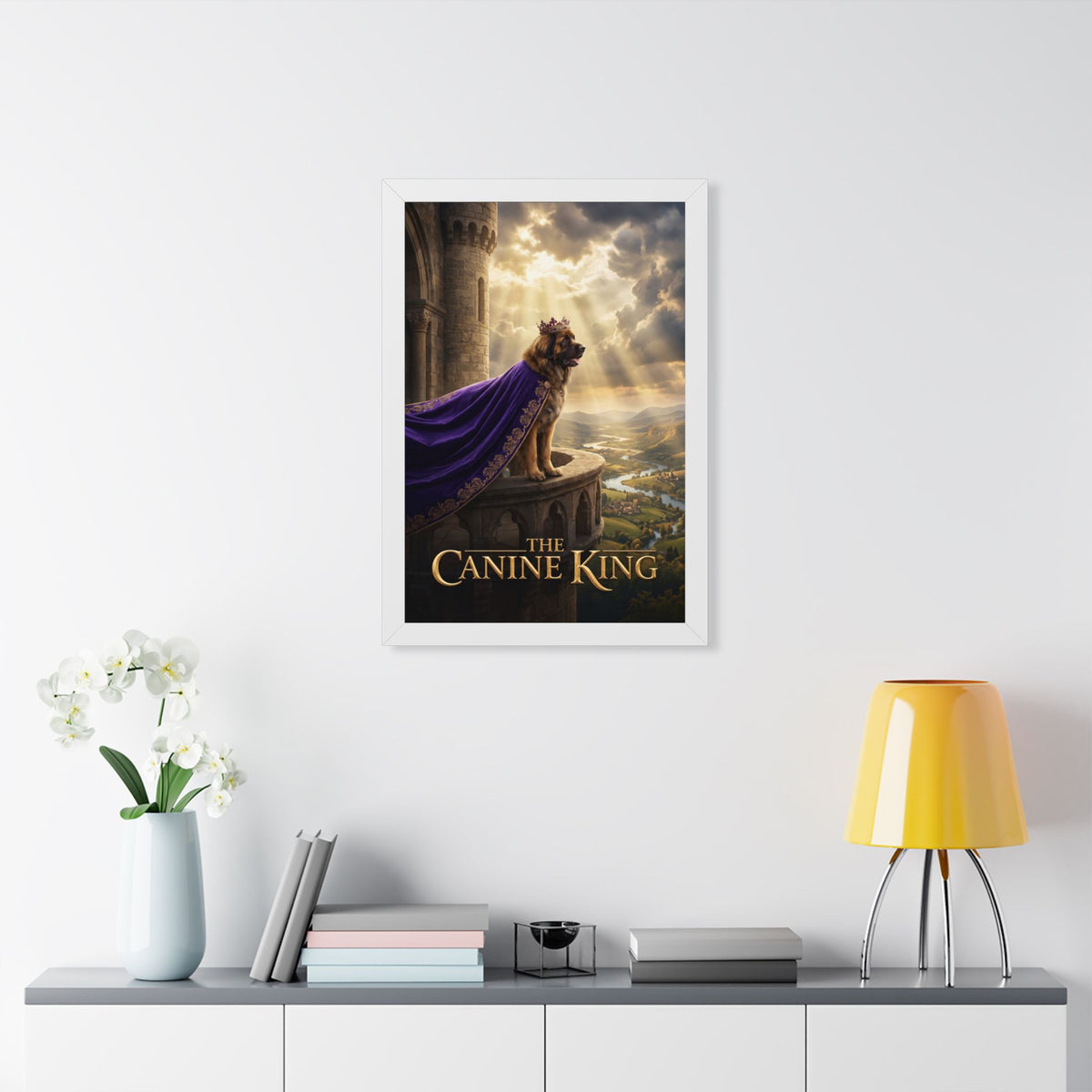 "The Canine King" Framed Poster