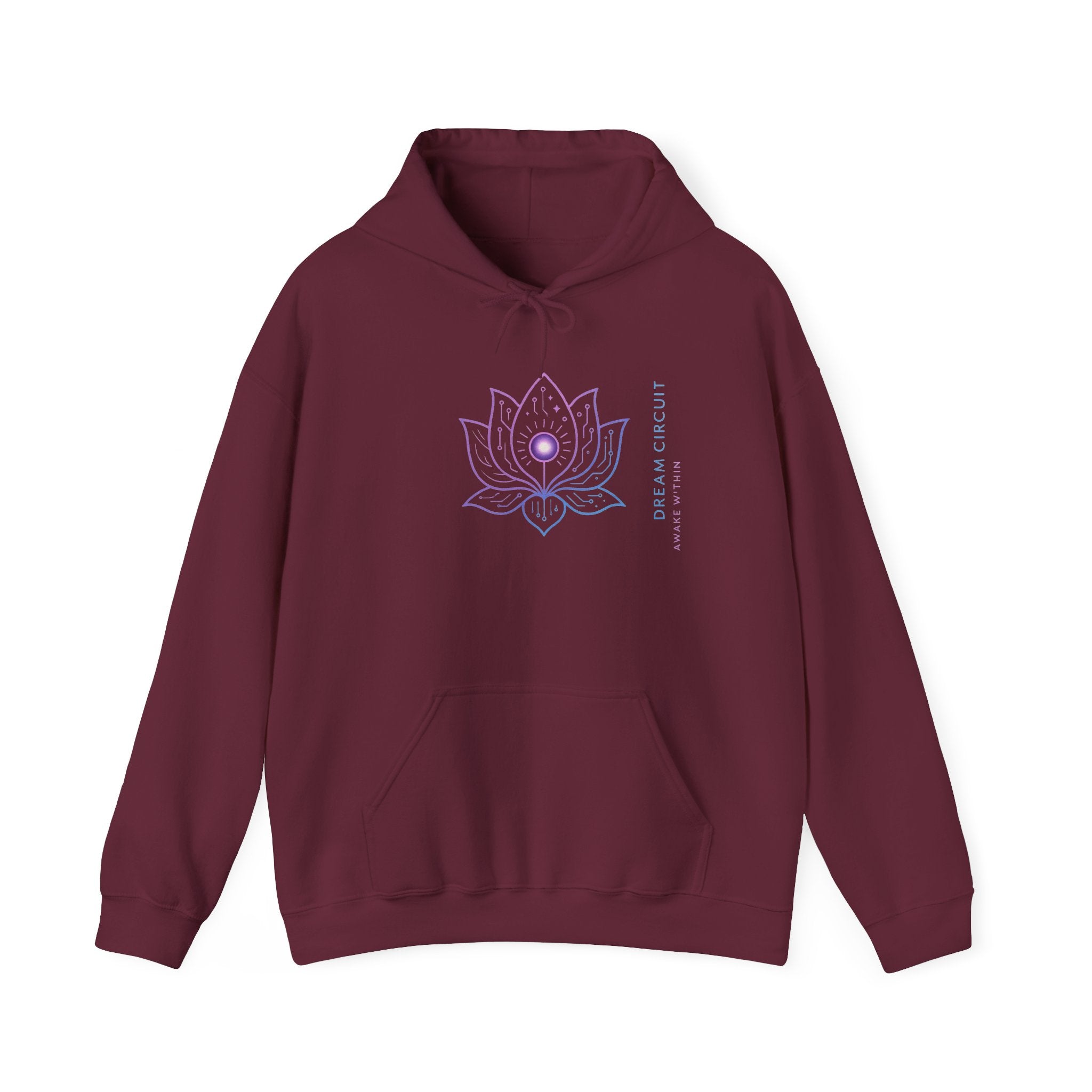 Lotus Flower Hoodie, Spiritual Sweatshirt, Yoga Gear, Meditation Apparel, Unisex Heavy Blend Hoodie, Gift for Him and Her