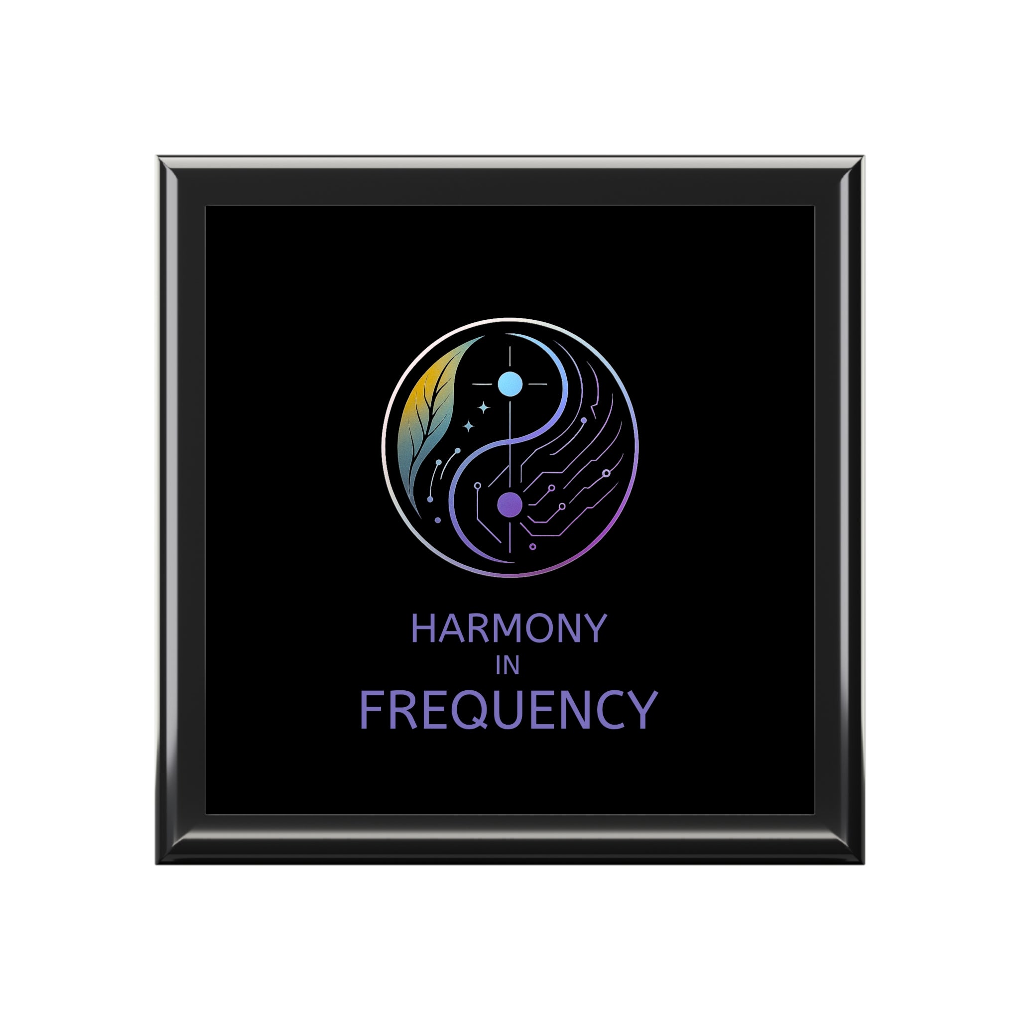 Harmony in Frequency Jewelry Box, Meditation Gift, Spiritual Storage, Jewelry Organizer, Unique Wedding Favor, Zen Home Decor