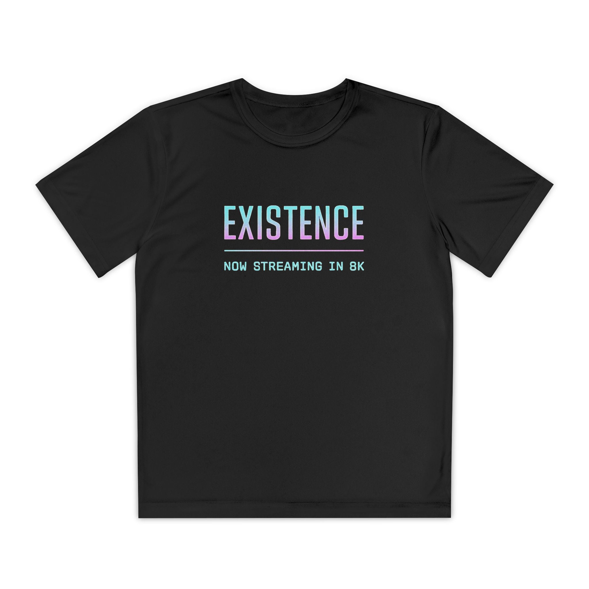 Youth Competitor Tee - Existence Motivational Shirt, Activewear for Teens, Sports Tee, Gift for Young Athletes, Fitness Apparel