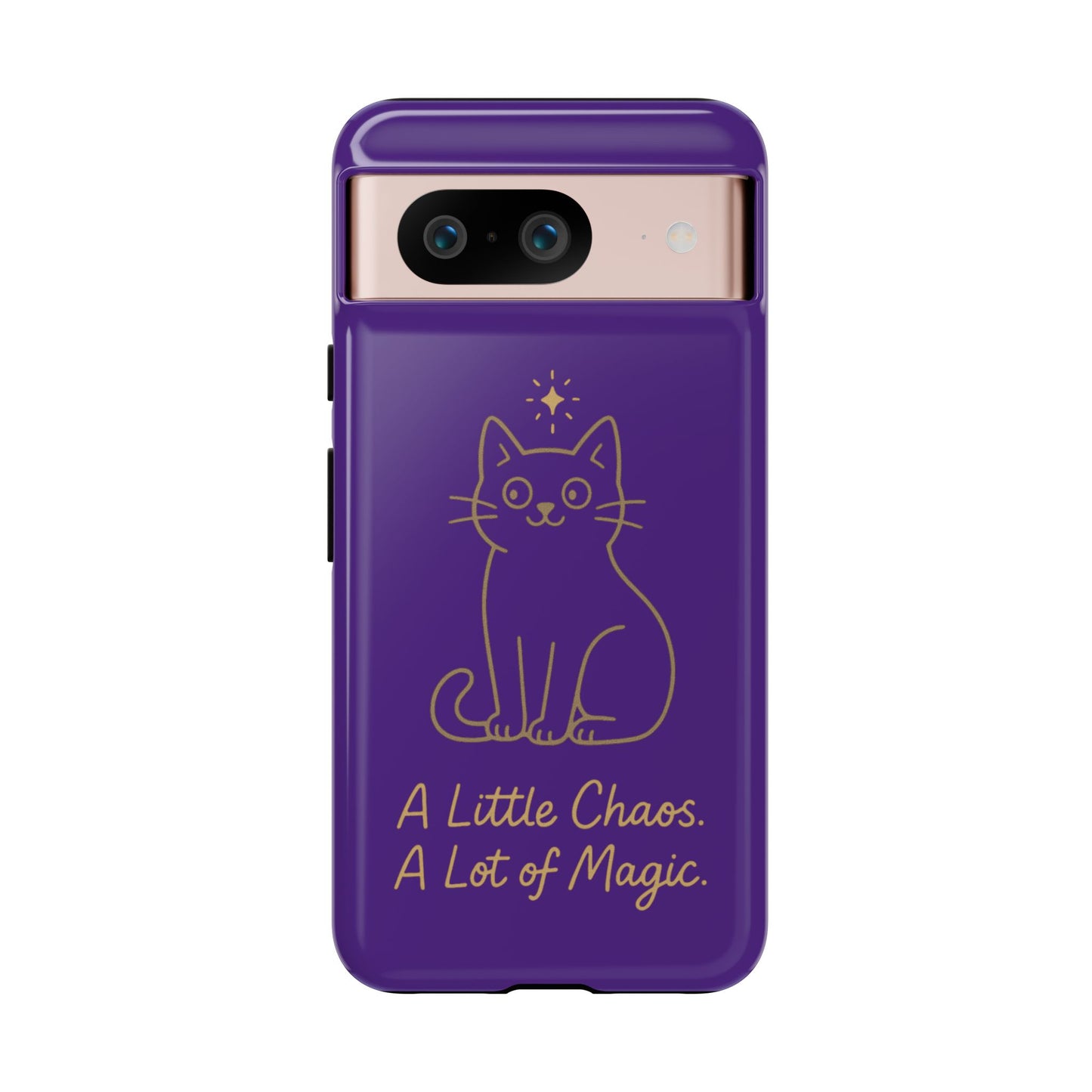 Phone Case — "A Little Chaos, A Lot of Magic" Cute Cat Protective Cover