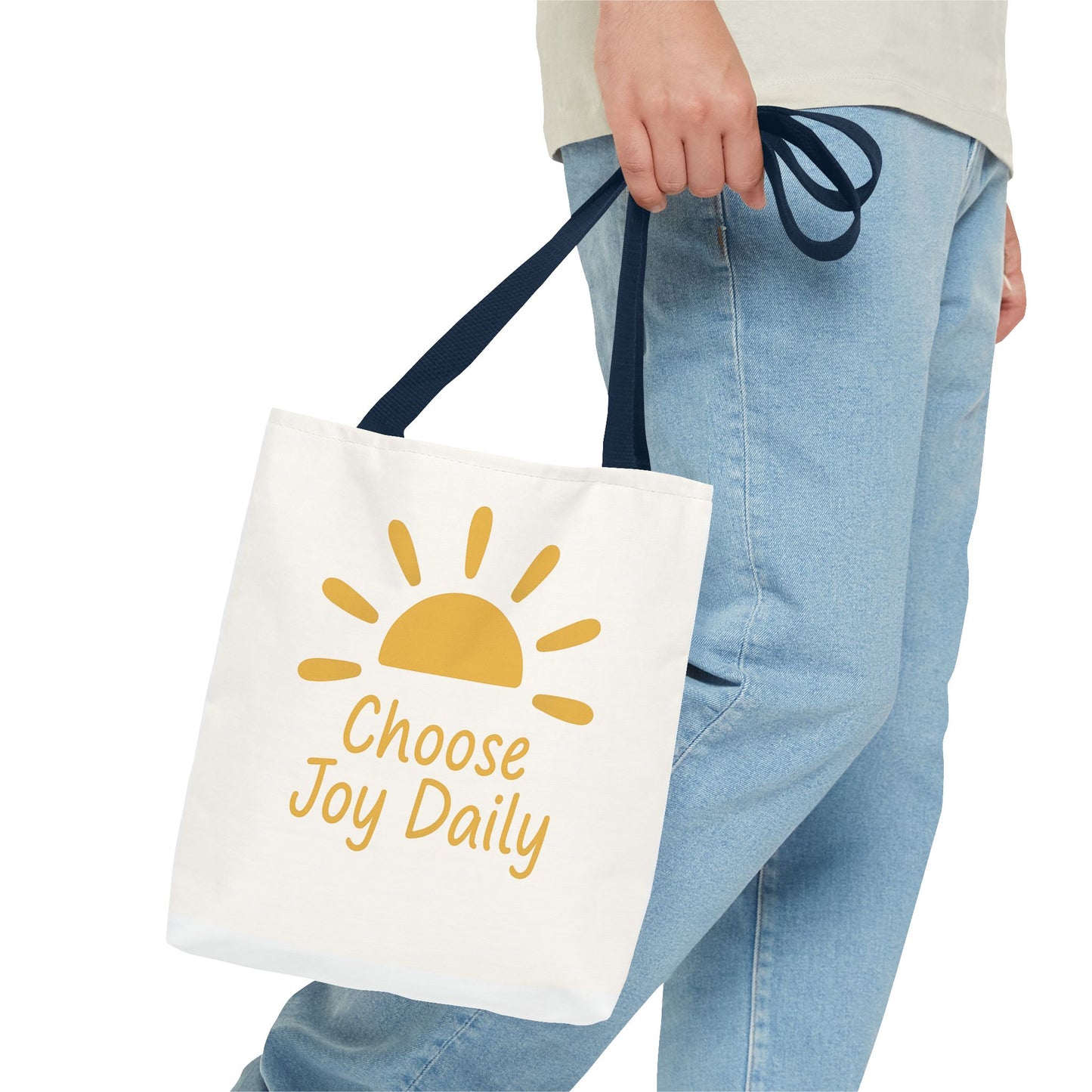 Choose Joy Daily Tote Bag — Sunny Inspirational Canvas Tote