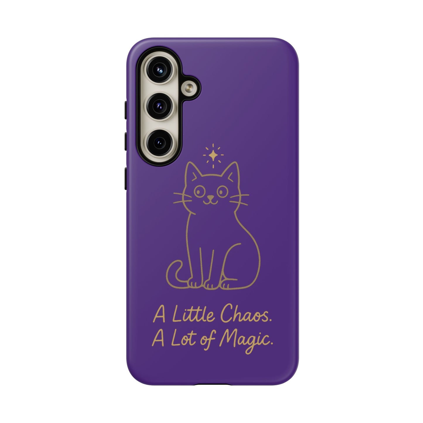 Phone Case — "A Little Chaos, A Lot of Magic" Cute Cat Protective Cover