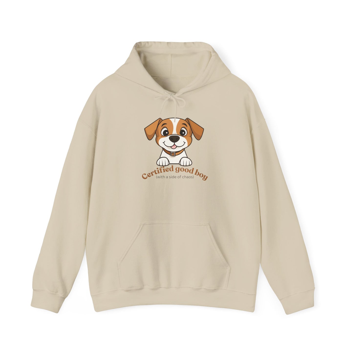 Certified Good Boy Hoodie — Cute Puppy Graphic Sweatshirt for Dog Lovers