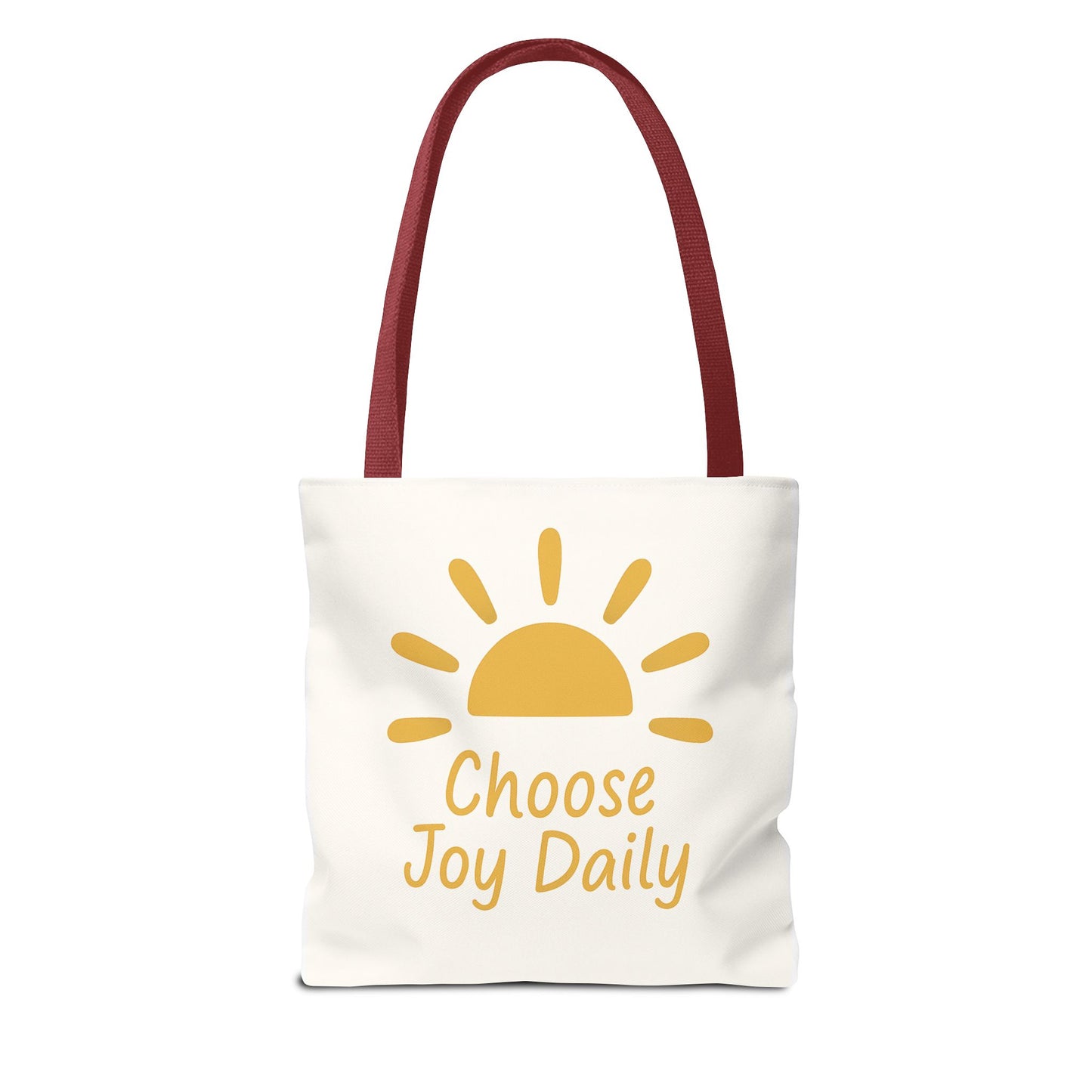 Choose Joy Daily Tote Bag — Sunny Inspirational Canvas Tote