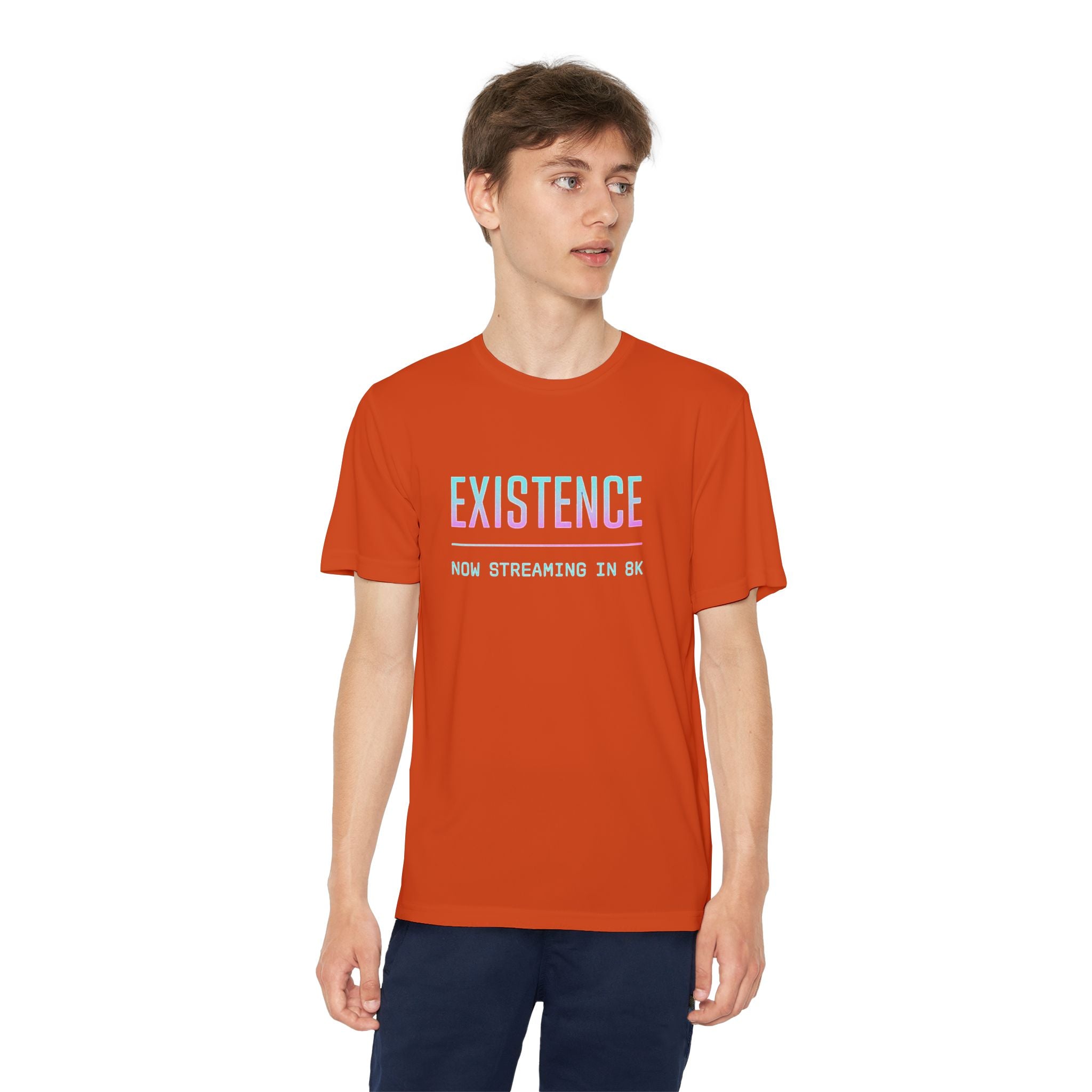 Youth Competitor Tee - Existence Motivational Shirt, Activewear for Teens, Sports Tee, Gift for Young Athletes, Fitness Apparel