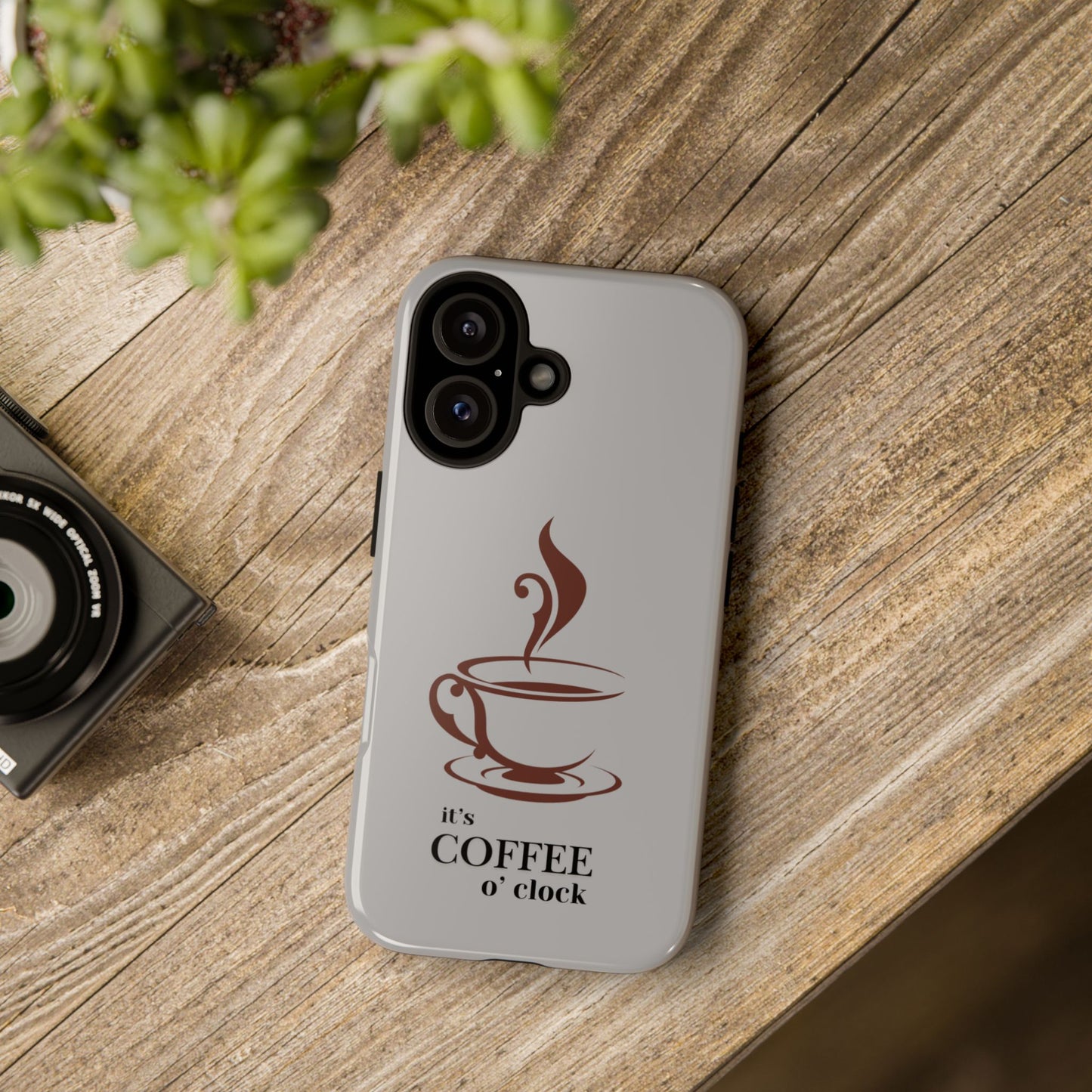 Coffee O'Clock Phone Case – Cute Coffee Cup Protective Phone Cover