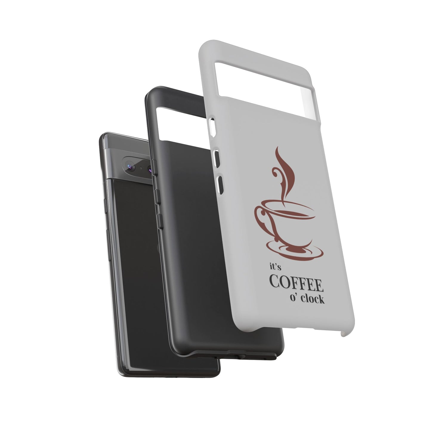 Coffee O'Clock Phone Case – Cute Coffee Cup Protective Phone Cover