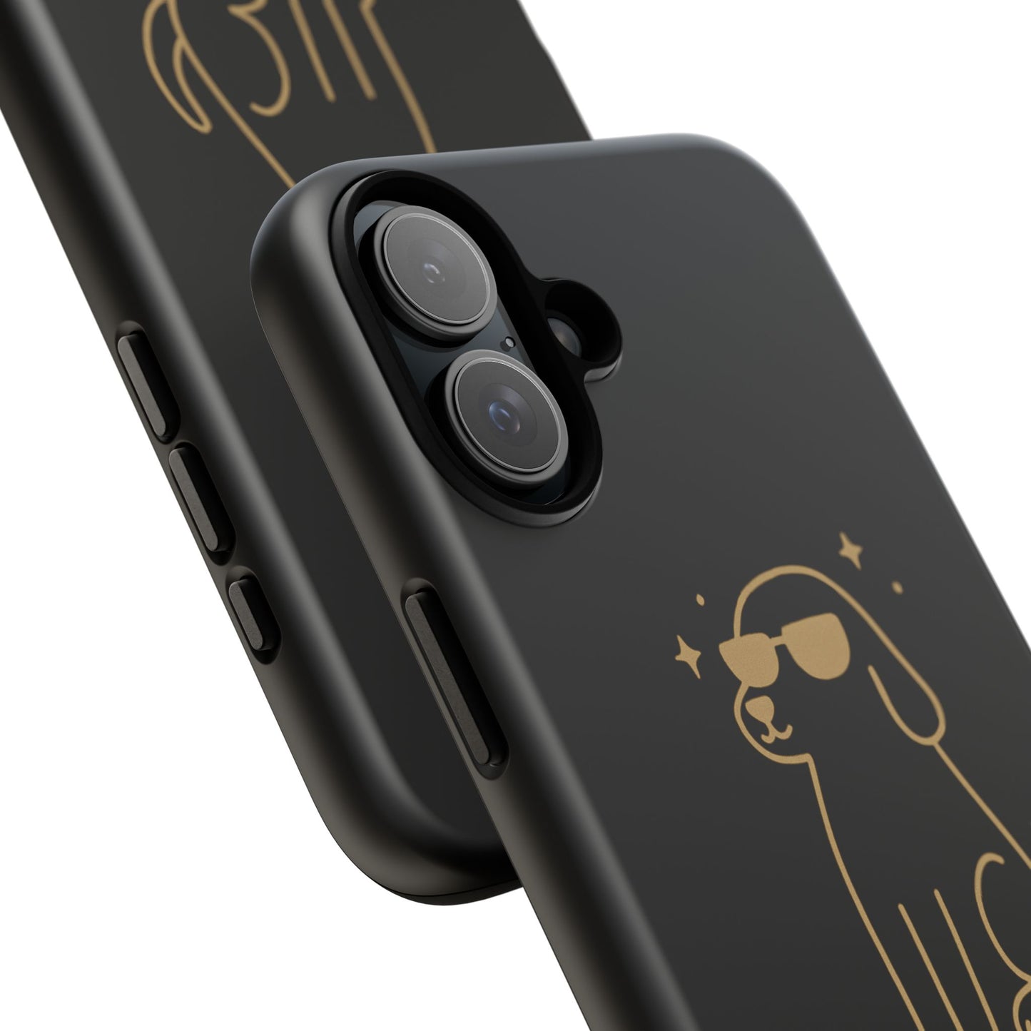 Phone Case — "I’m Just Here for Snacks & Vibes" Cute Dog Design