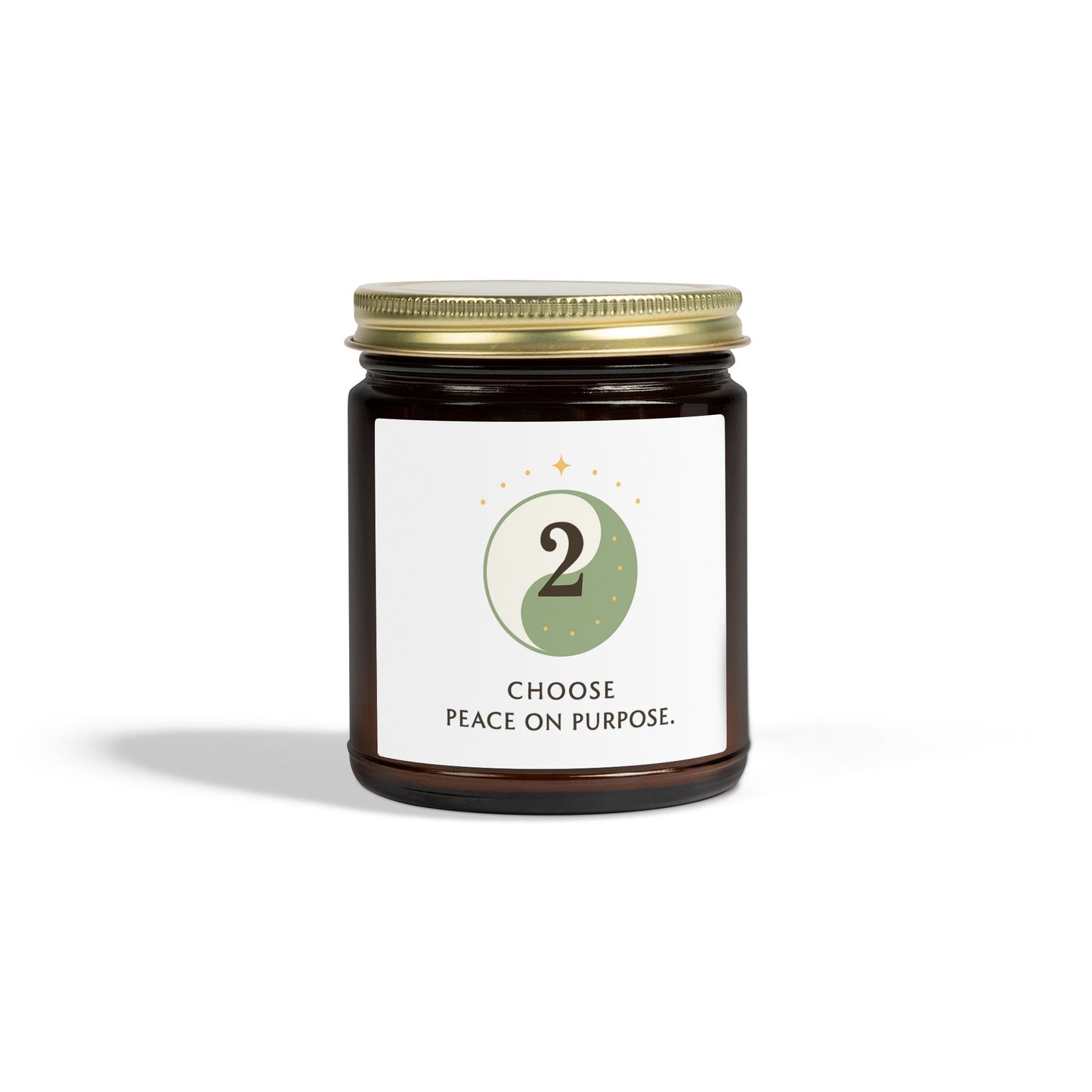 Choose Peace on Purpose Coconut Apricot Scented Candle (4oz / 9oz)