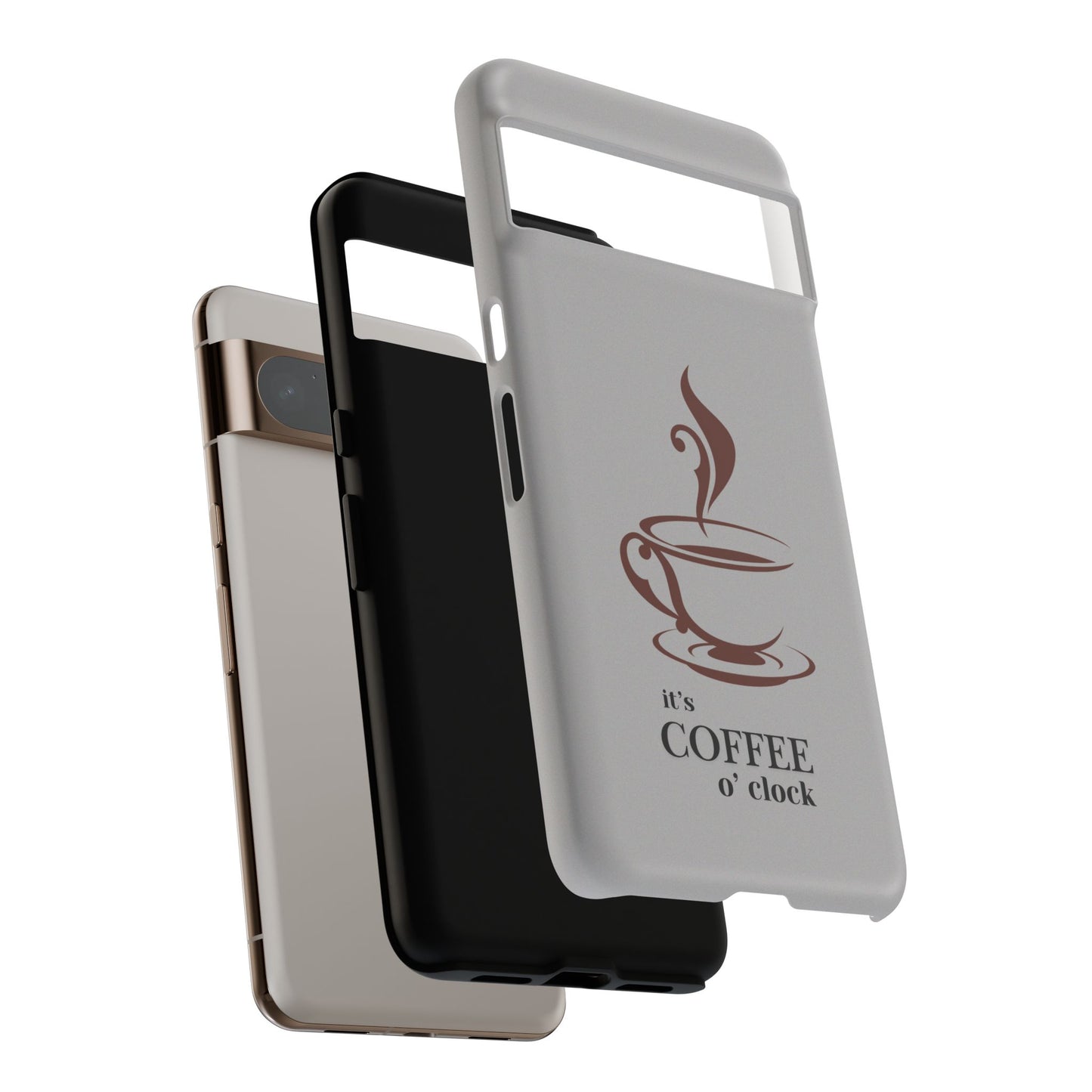 Coffee O'Clock Phone Case – Cute Coffee Cup Protective Phone Cover