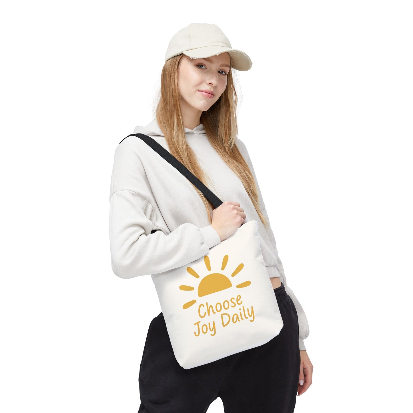 Choose Joy Daily Tote Bag — Sunny Inspirational Canvas Tote