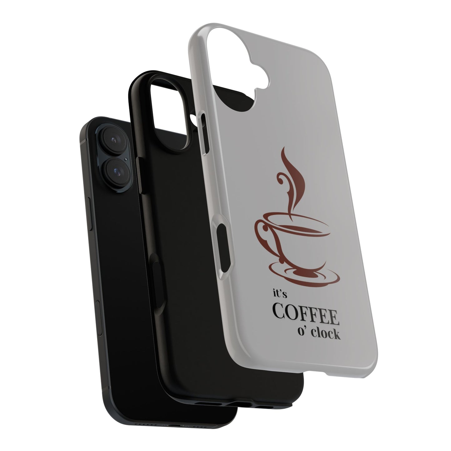 Coffee O'Clock Phone Case – Cute Coffee Cup Protective Phone Cover