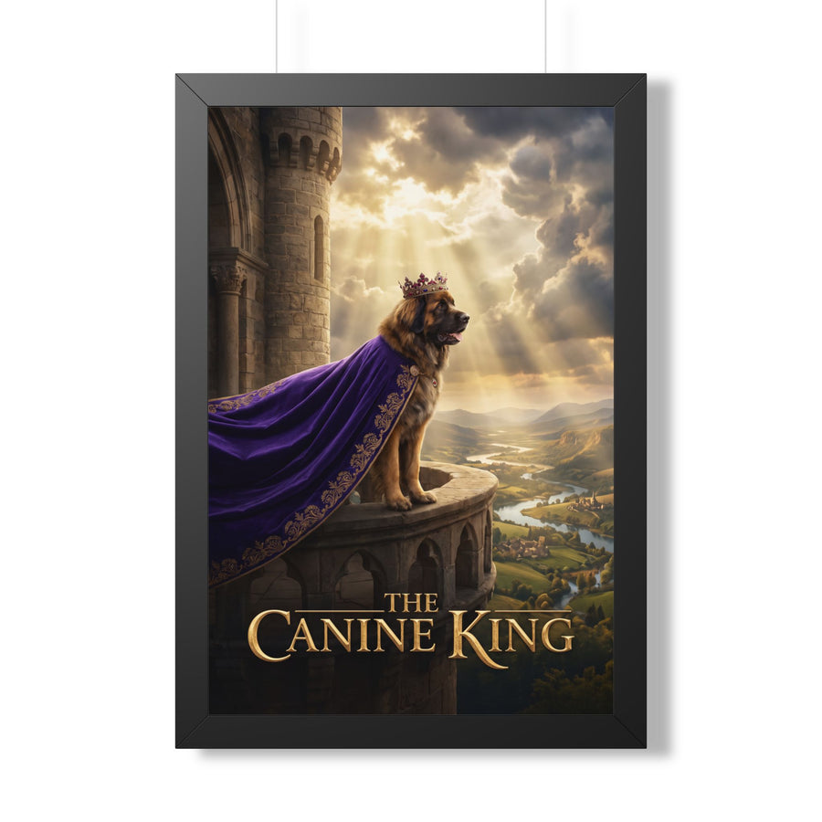 "The Canine King" Framed Poster
