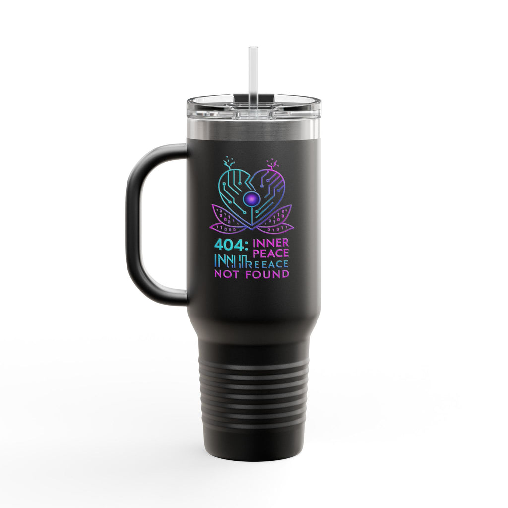 Insulated Travel Mug with Inner Peace Design - 40oz Coffee Cup, Motivational Drinkware, Unique Gift for Her, Travel Accessories, [...]