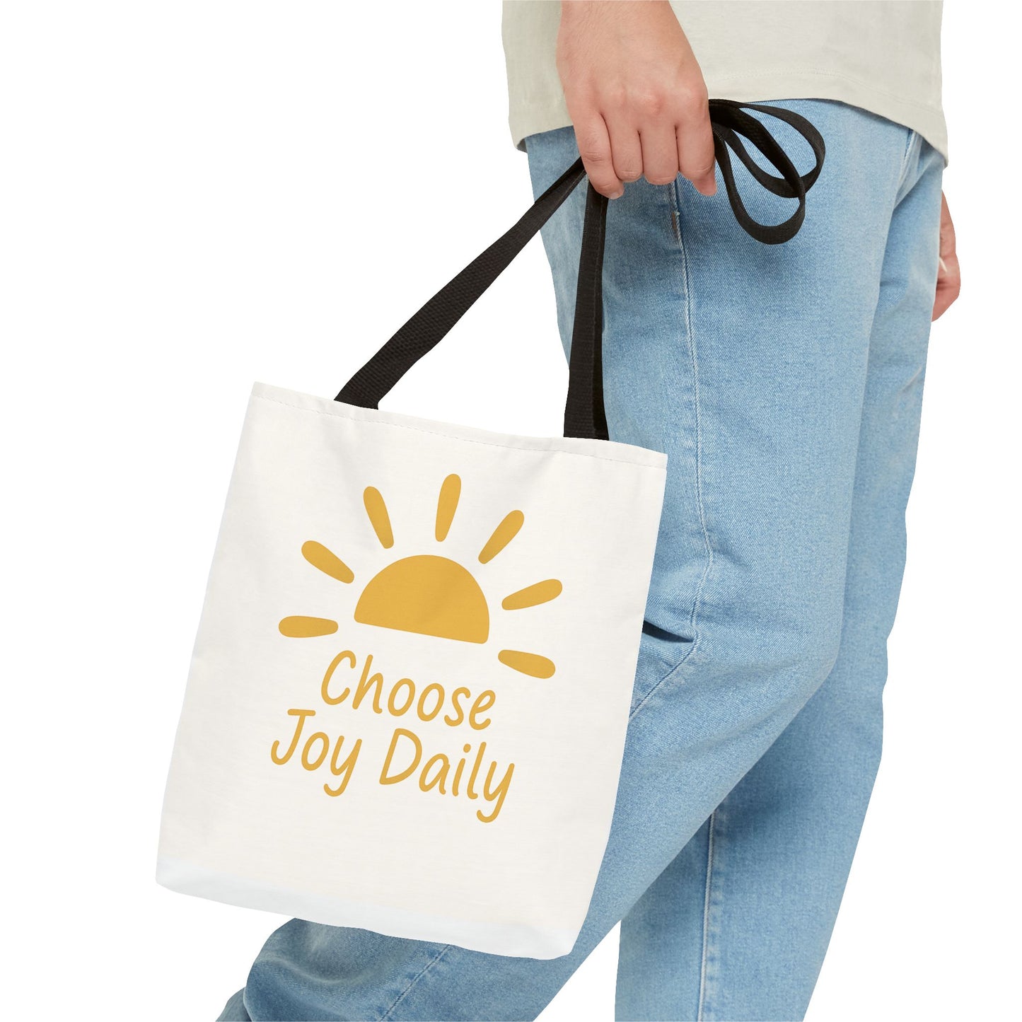 Choose Joy Daily Tote Bag — Sunny Inspirational Canvas Tote