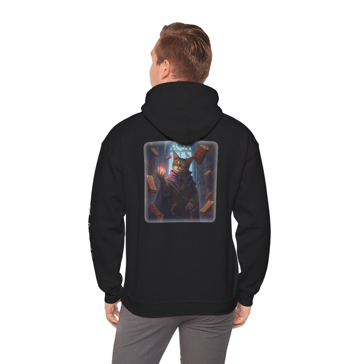 "Keeper of Wisdom" Cat Hoodie