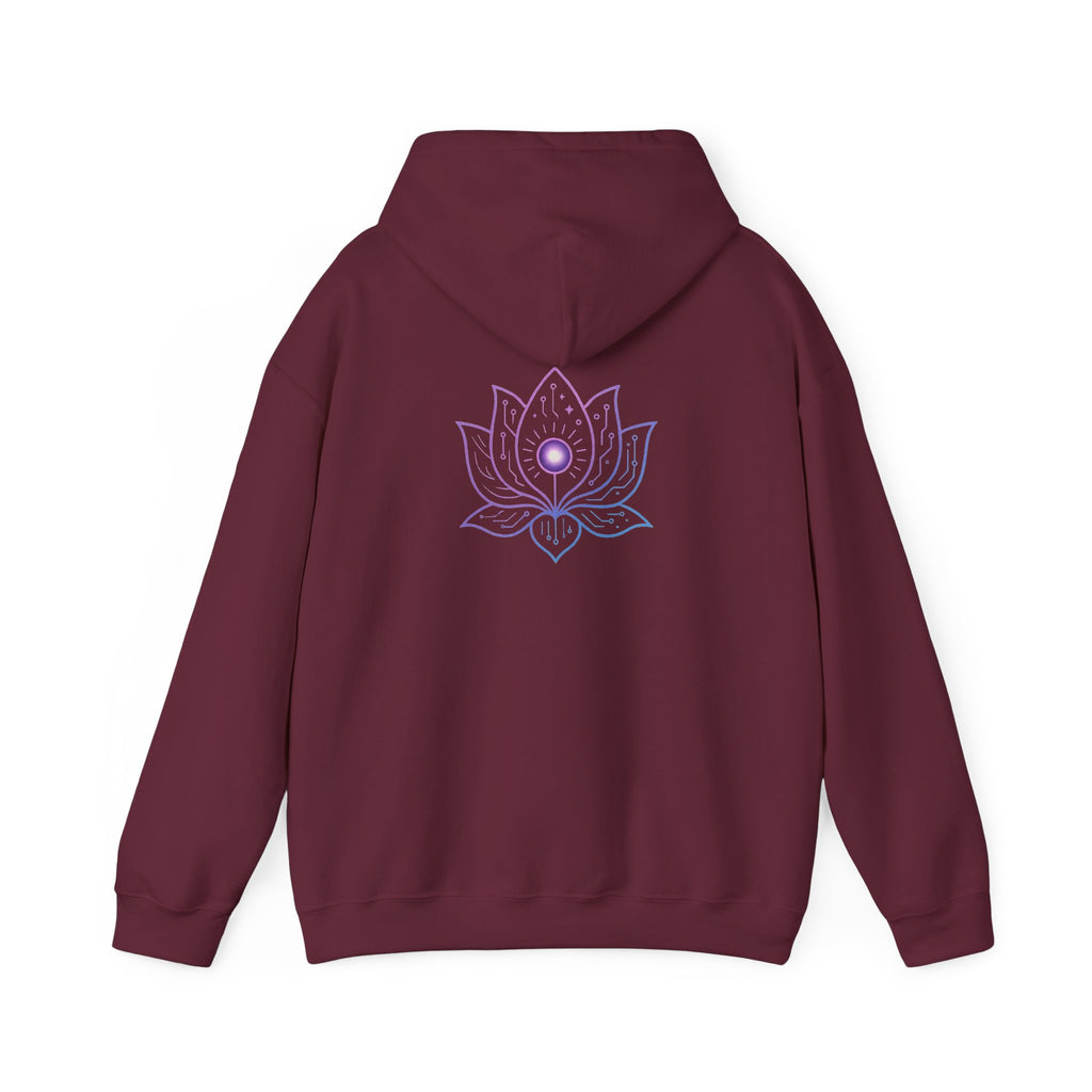 Lotus Flower Hoodie, Spiritual Sweatshirt, Yoga Gear, Meditation Apparel, Unisex Heavy Blend Hoodie, Gift for Him and Her