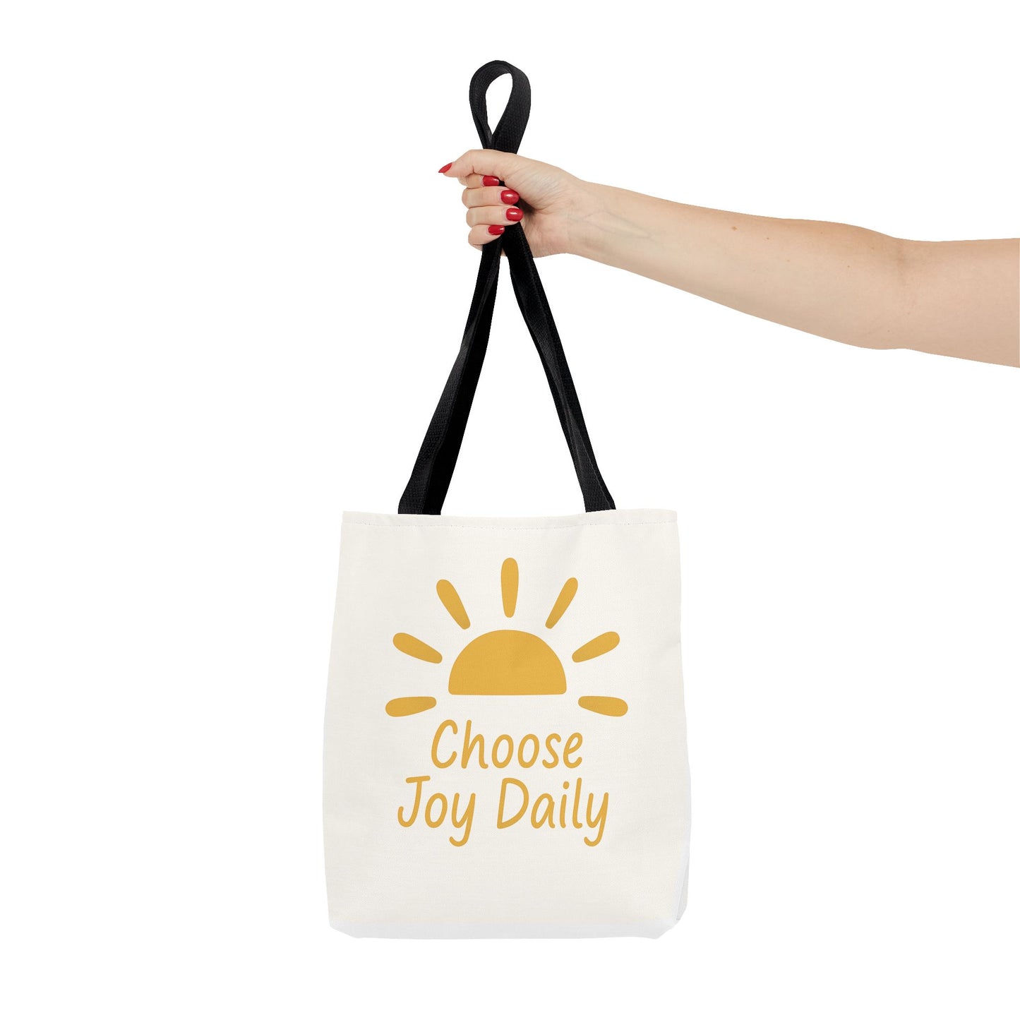 Choose Joy Daily Tote Bag — Sunny Inspirational Canvas Tote