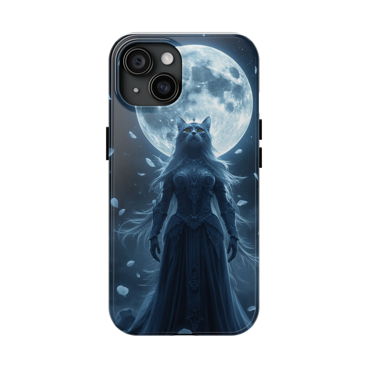 Moonlit Cat Goddess Phone Case