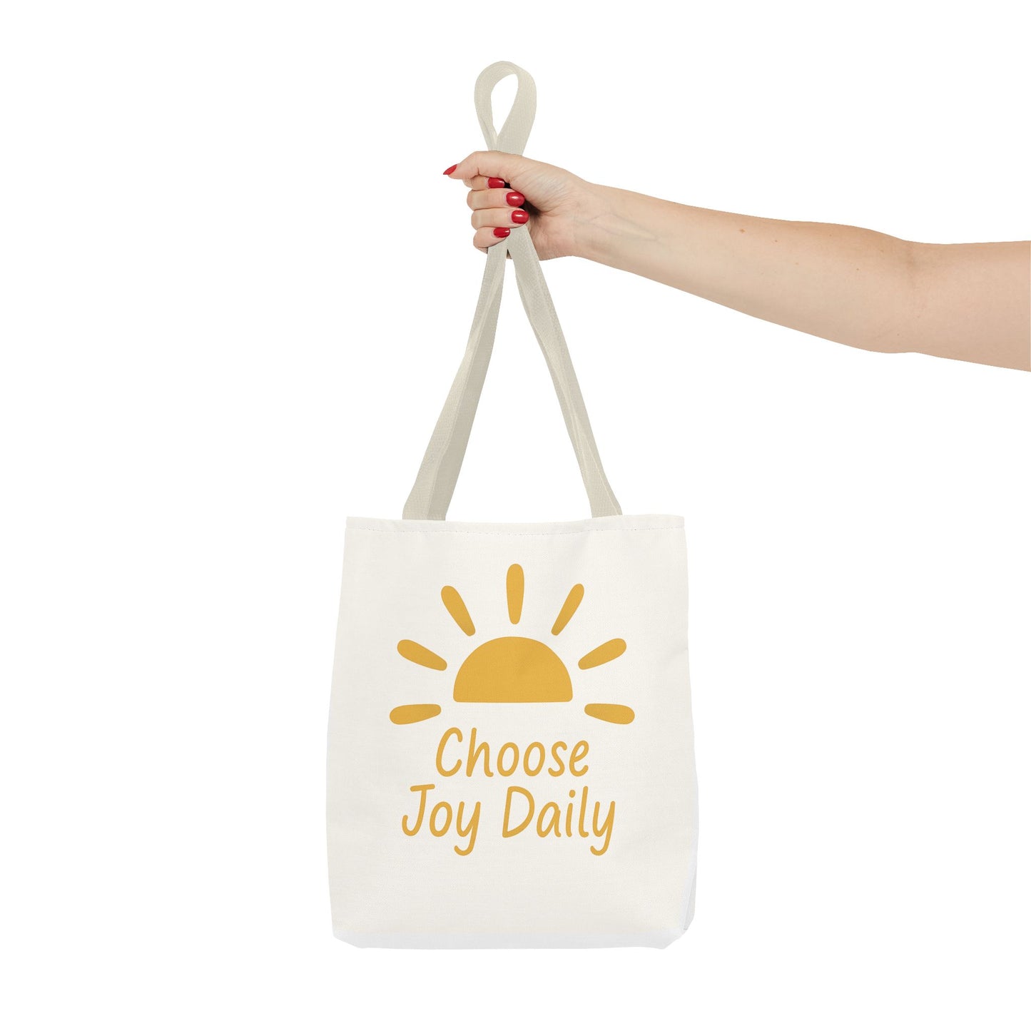 Choose Joy Daily Tote Bag — Sunny Inspirational Canvas Tote