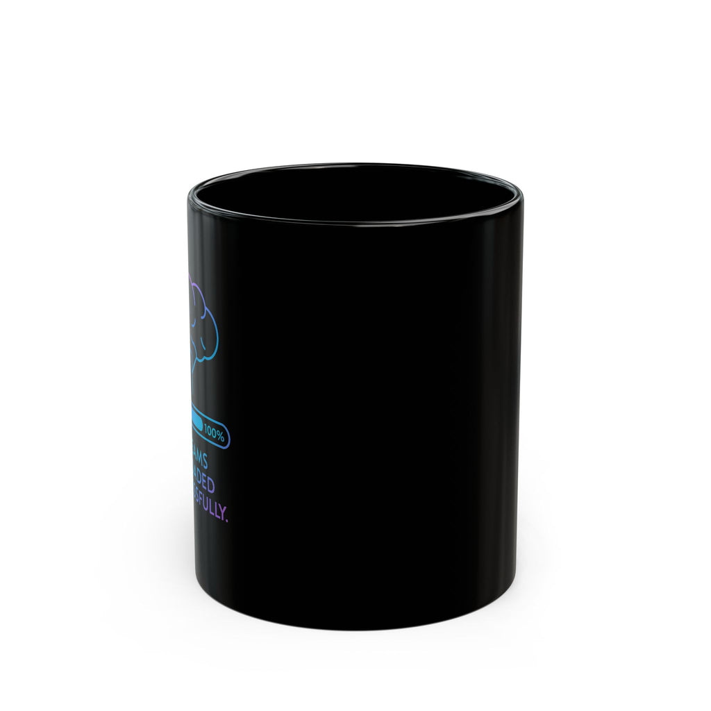 Sleek Black Coffee Mug, Modern Design, Perfect for Home or Office, Great Gift for Coffee Lovers, 11oz & 15oz Sizes