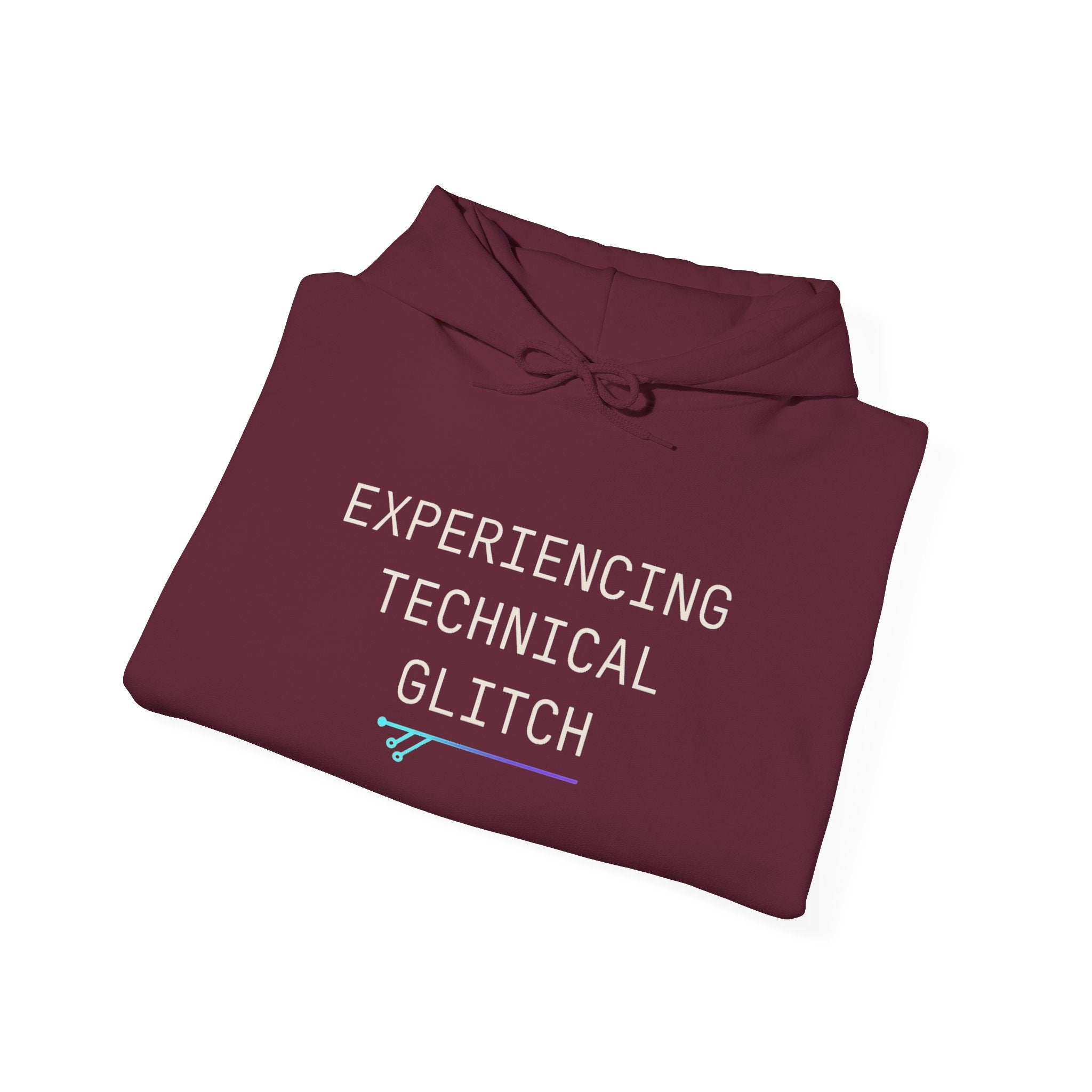 Tech Humor Hoodie - 'Experiencing Technical Glitch' Sweatshirt for Programmers, Gamers, Tech Lovers, Gifts, Casual Wear