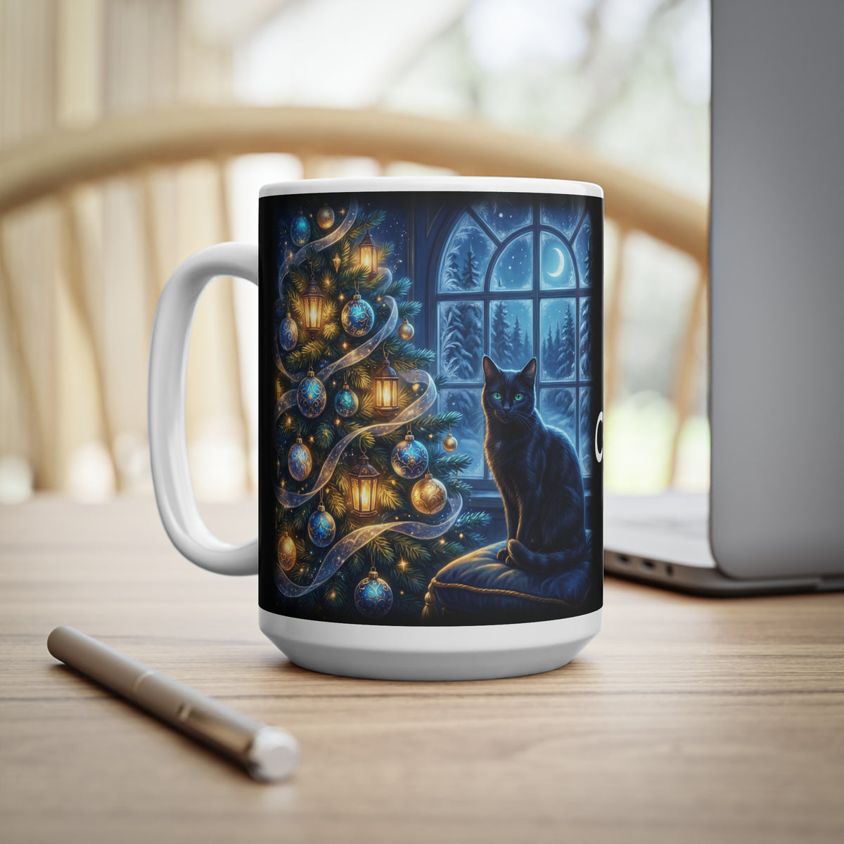 Christmas Cat Coffee Mug