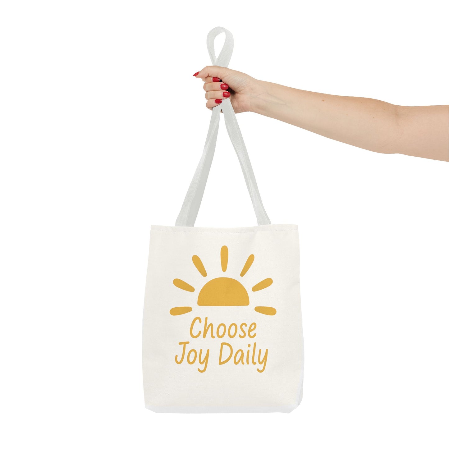 Choose Joy Daily Tote Bag — Sunny Inspirational Canvas Tote