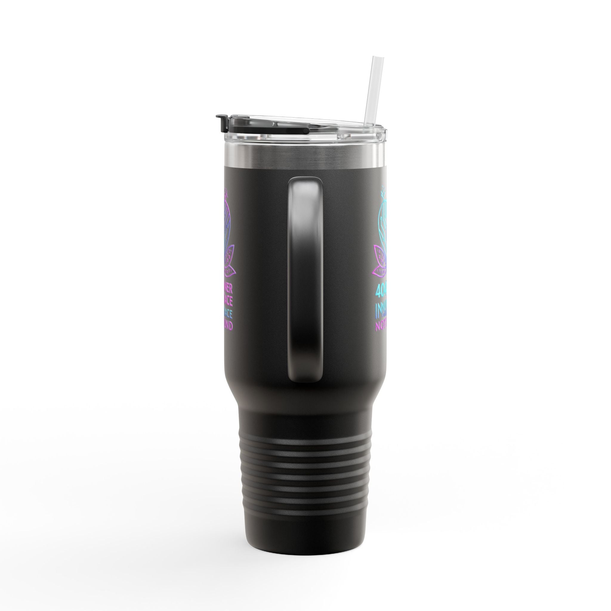 Insulated Travel Mug with Inner Peace Design - 40oz Coffee Cup, Motivational Drinkware, Unique Gift for Her, Travel Accessories, [...]