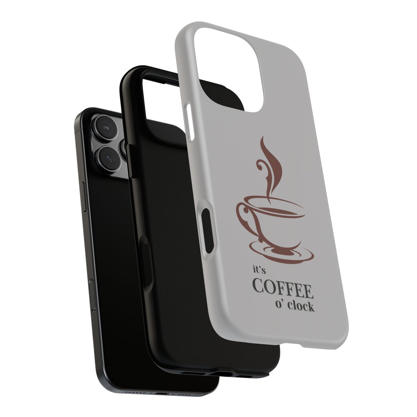 Coffee O'Clock Phone Case – Cute Coffee Cup Protective Phone Cover