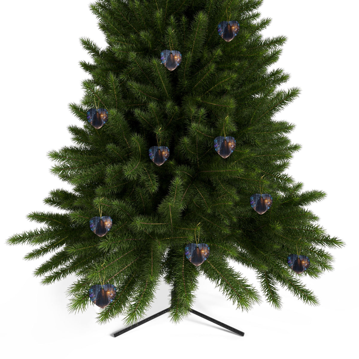Wizard in Snowy Forest Fantasy Christmas Decor