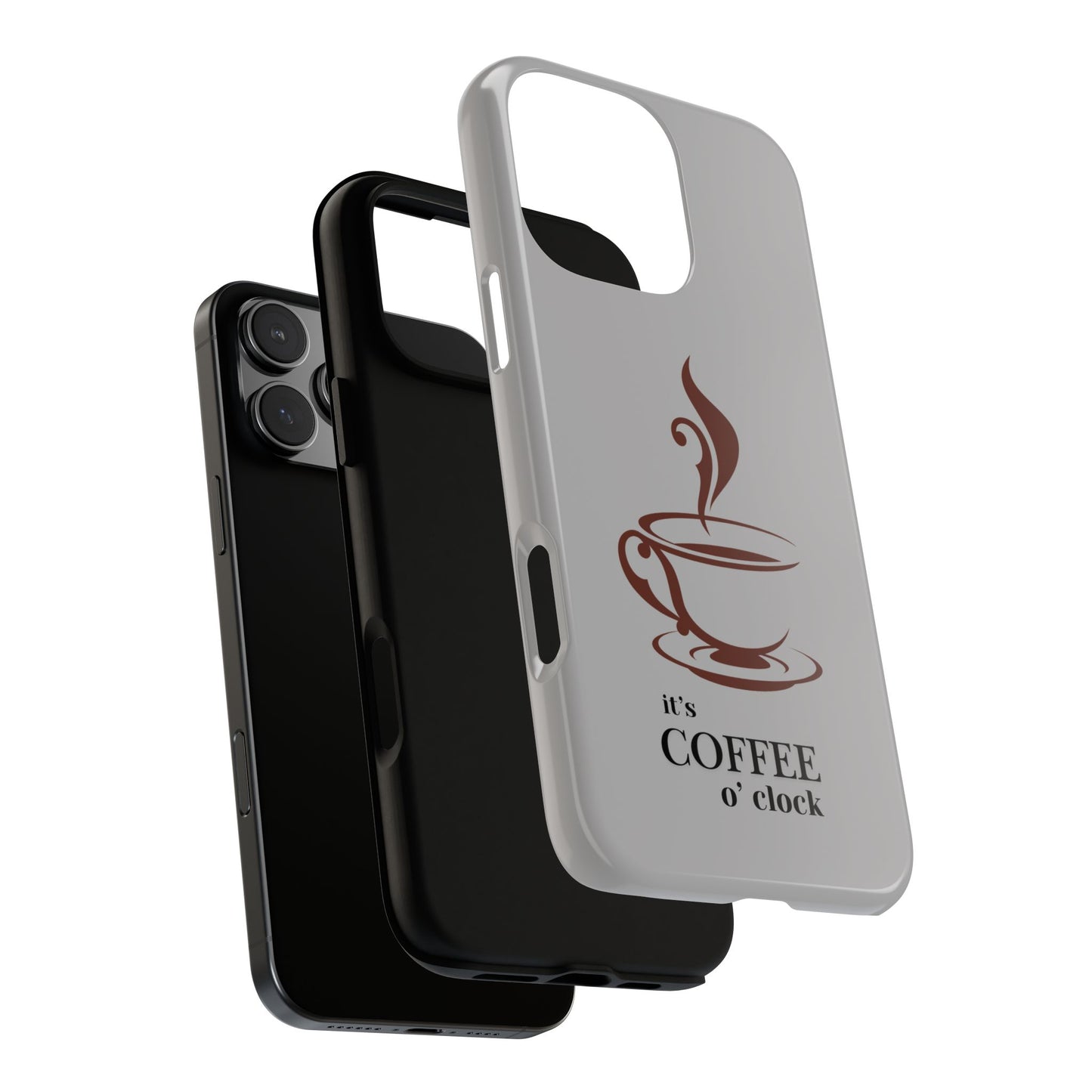 Coffee O'Clock Phone Case – Cute Coffee Cup Protective Phone Cover