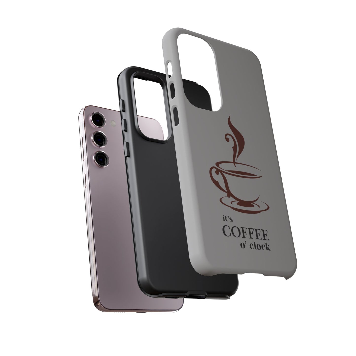 Coffee O'Clock Phone Case – Cute Coffee Cup Protective Phone Cover