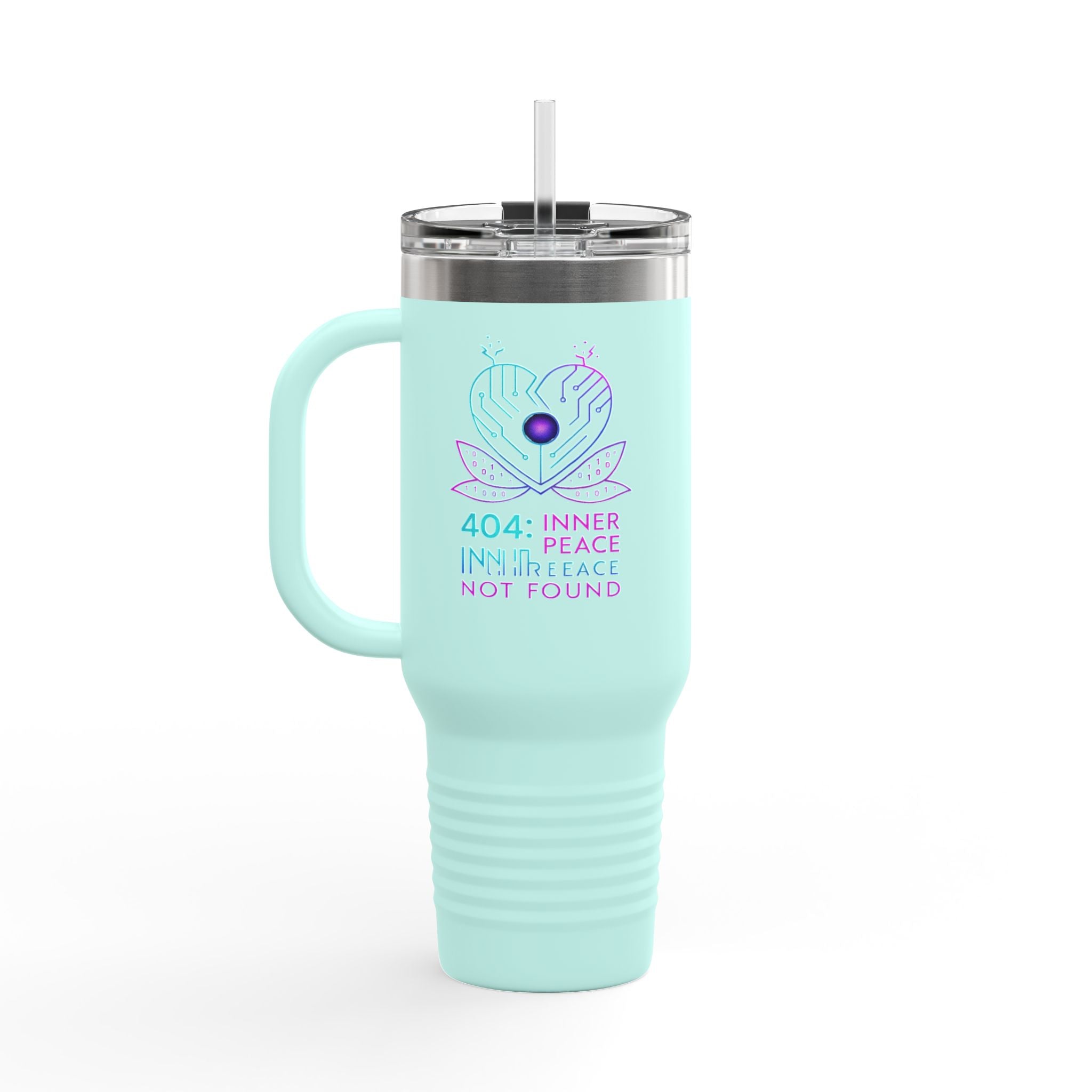 Insulated Travel Mug with Inner Peace Design - 40oz Coffee Cup, Motivational Drinkware, Unique Gift for Her, Travel Accessories, [...]