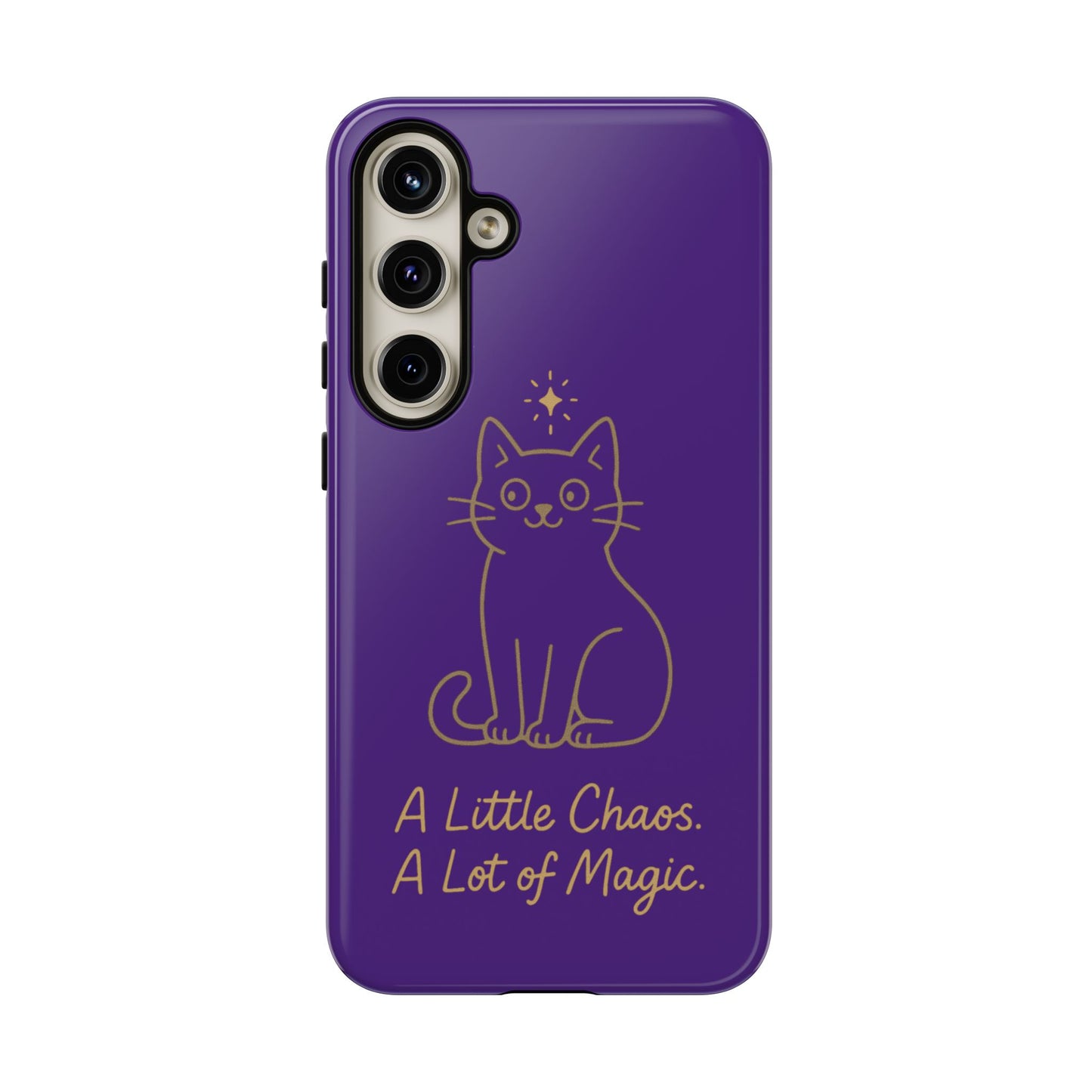 Phone Case — "A Little Chaos, A Lot of Magic" Cute Cat Protective Cover
