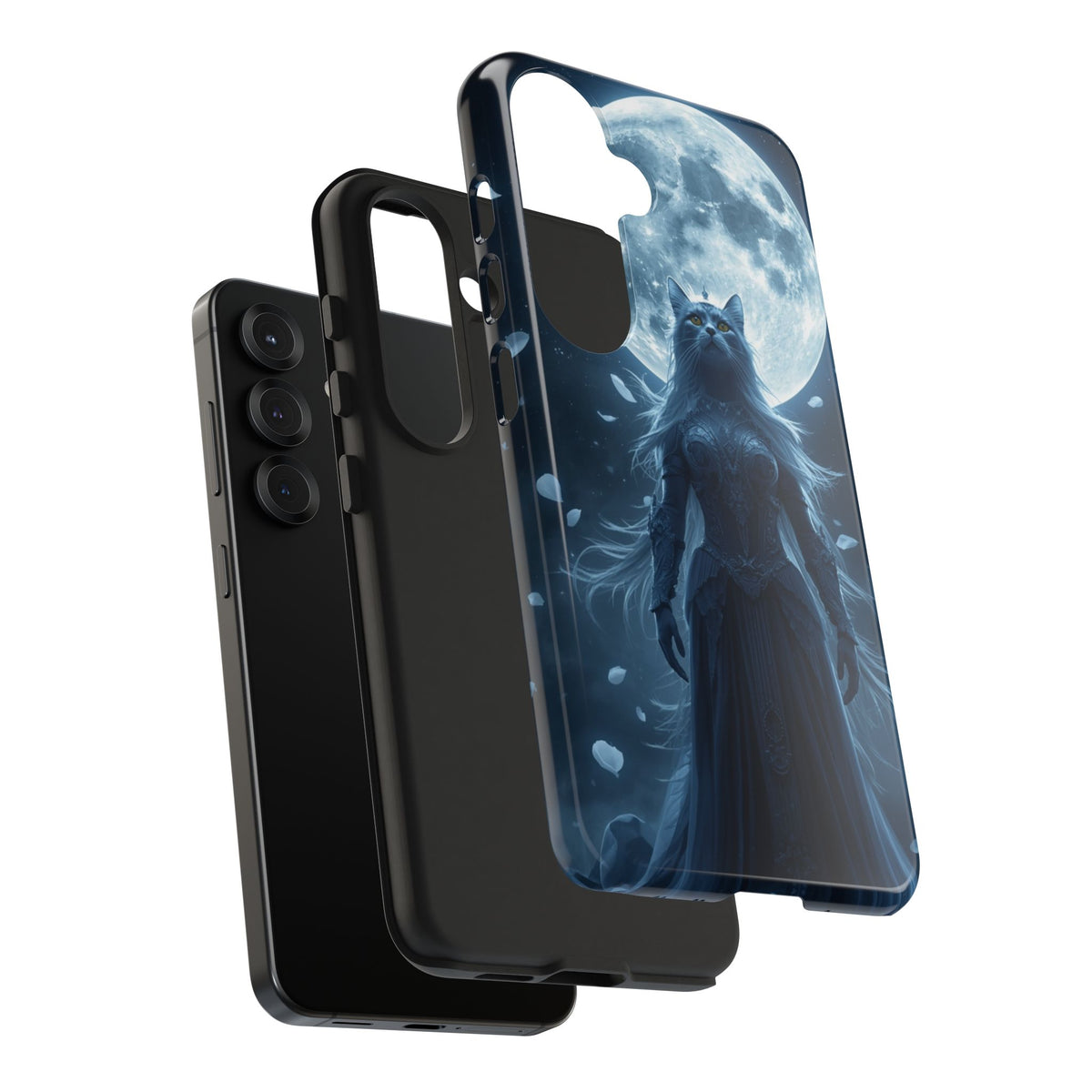 Moonlit Cat Goddess Phone Case
