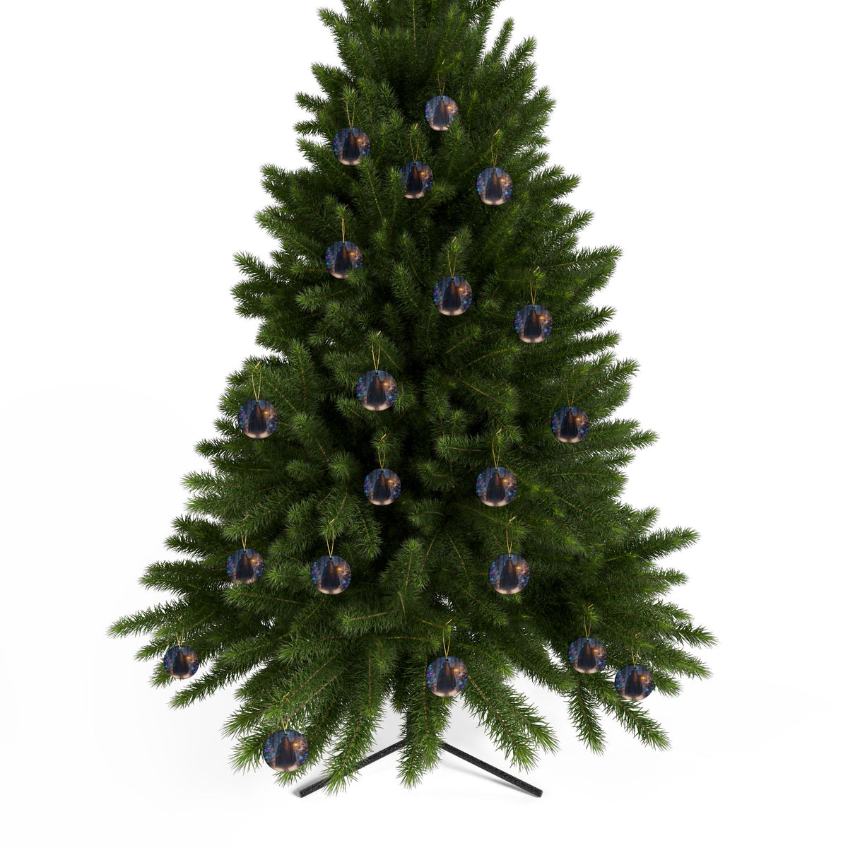 Wizard in Snowy Forest Fantasy Christmas Decor