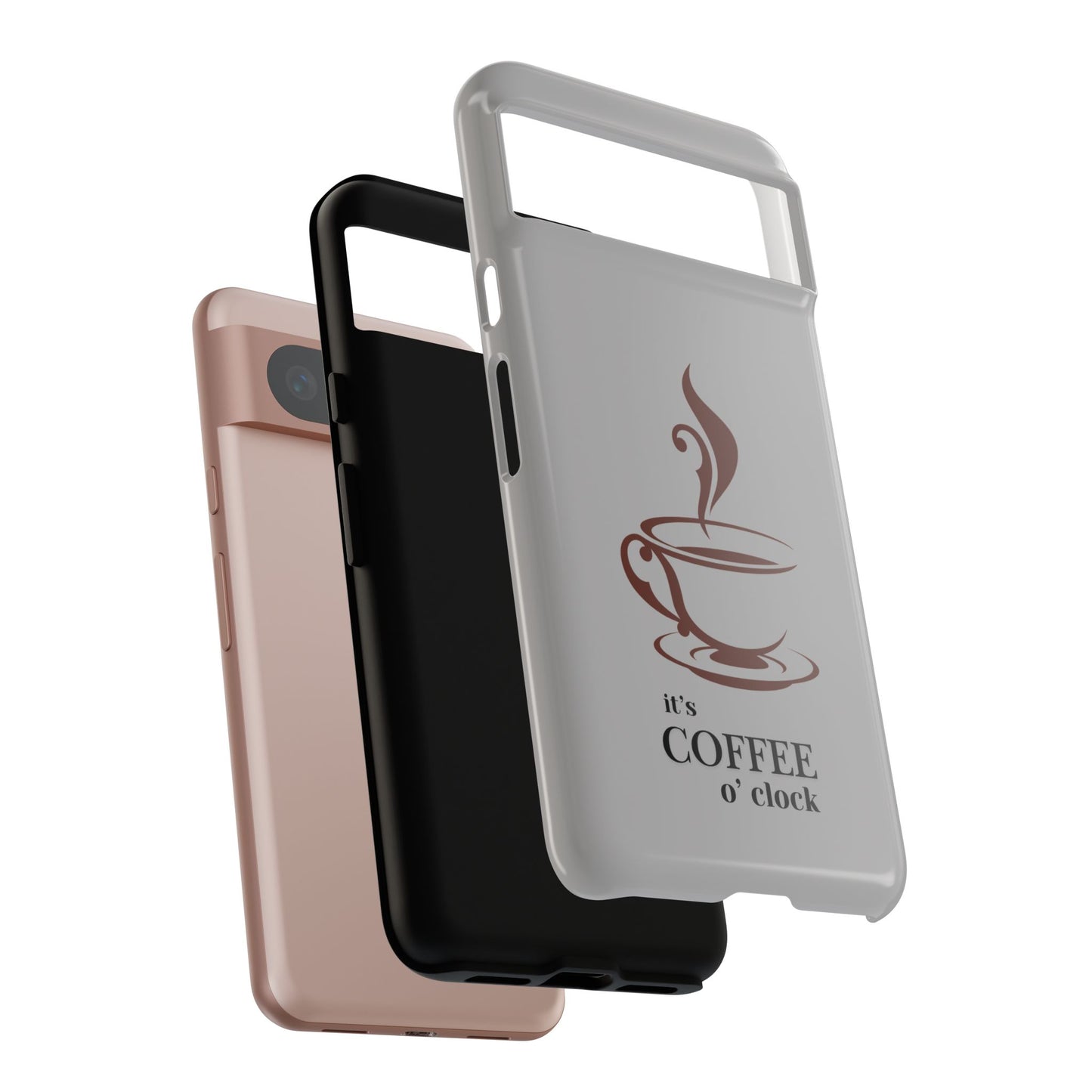 Coffee O'Clock Phone Case – Cute Coffee Cup Protective Phone Cover