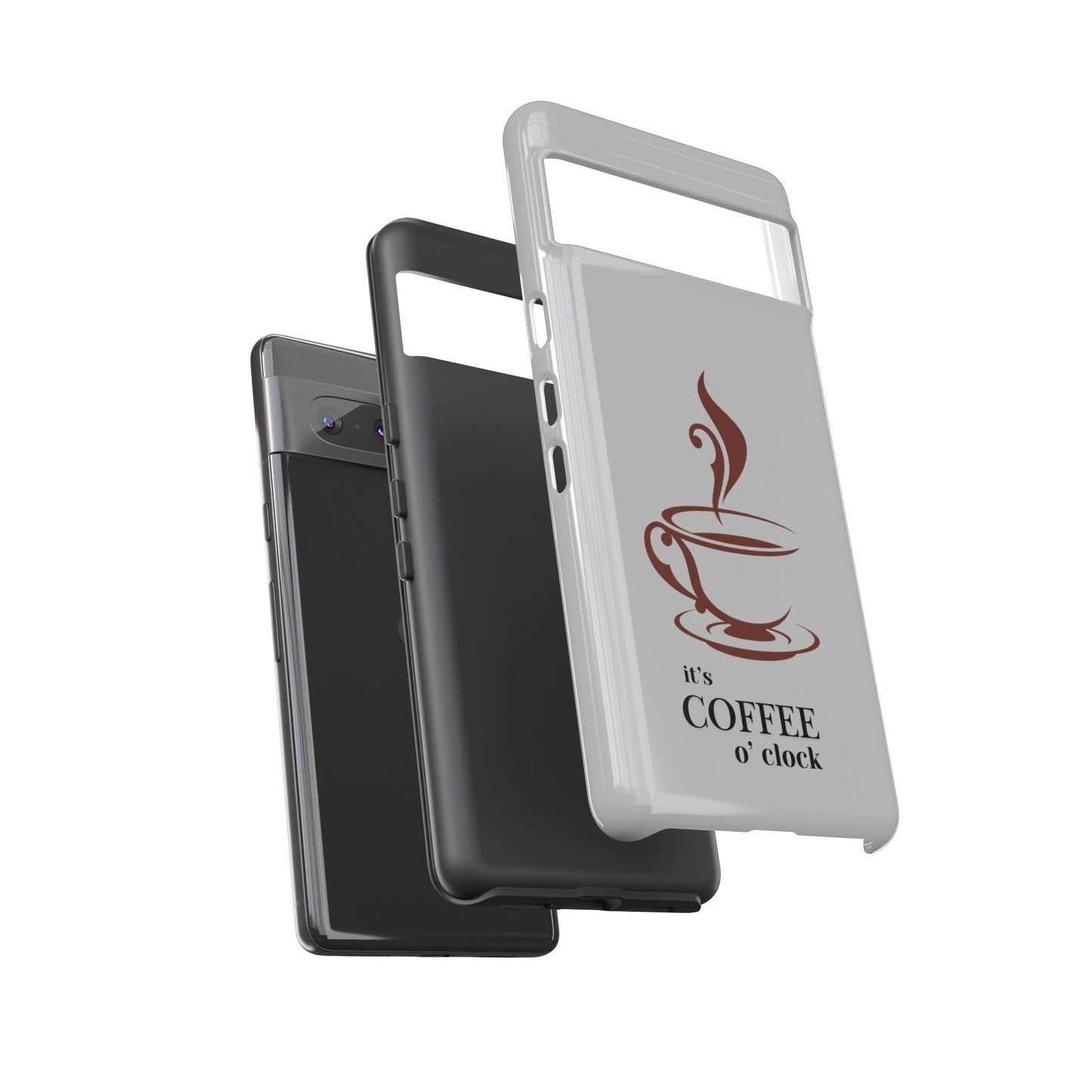 Coffee O'Clock Phone Case – Cute Coffee Cup Protective Phone Cover