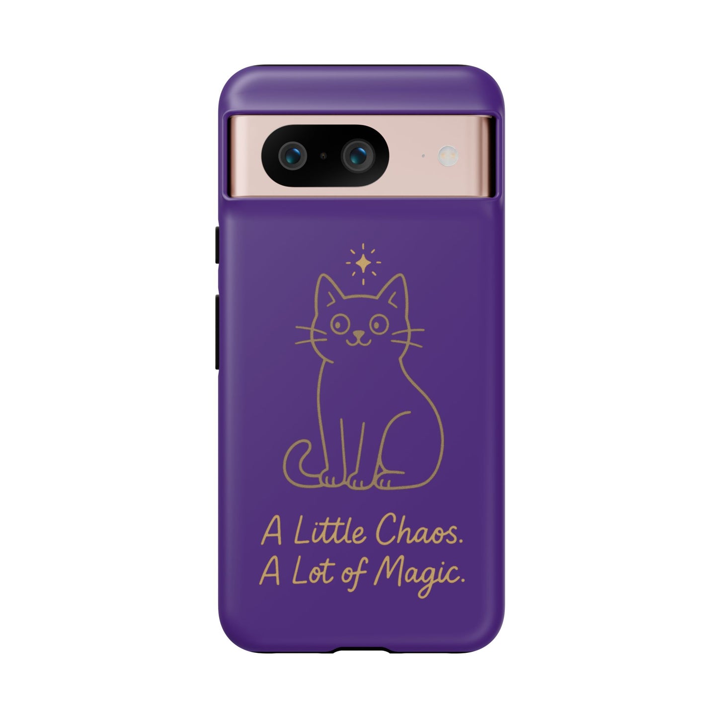 Phone Case — "A Little Chaos, A Lot of Magic" Cute Cat Protective Cover
