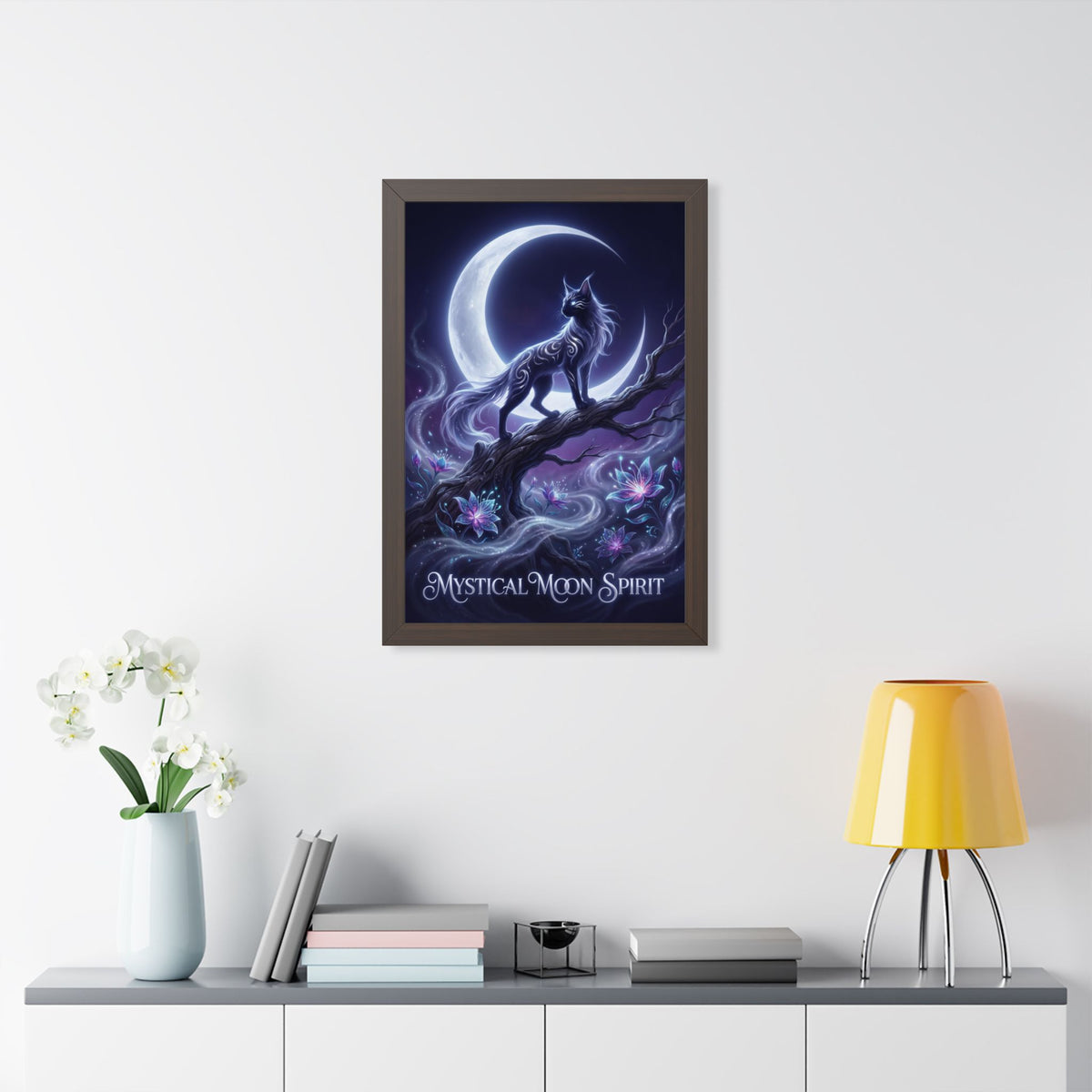 "Mystical Moon Spirit" Framed Poster