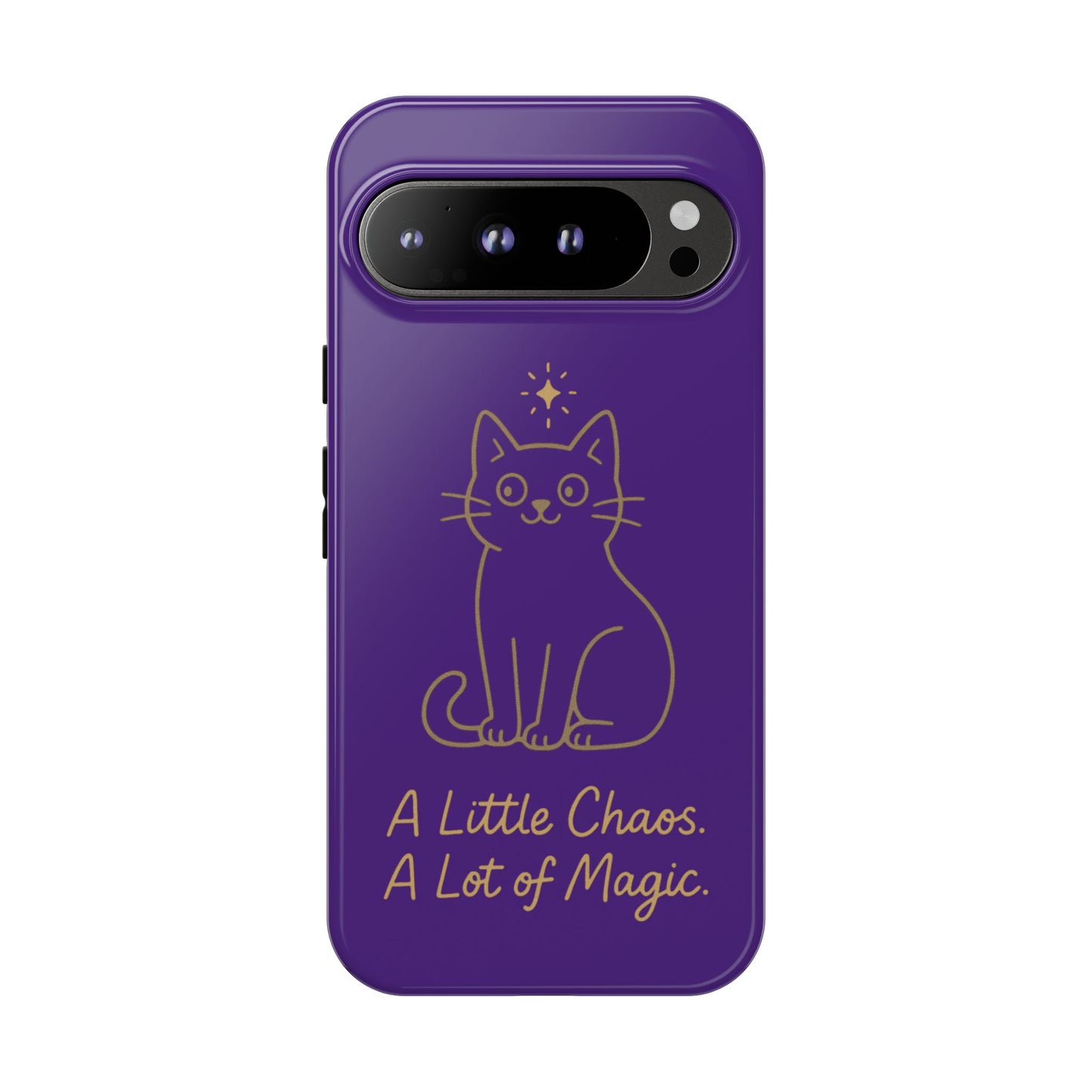 Phone Case — "A Little Chaos, A Lot of Magic" Cute Cat Protective Cover