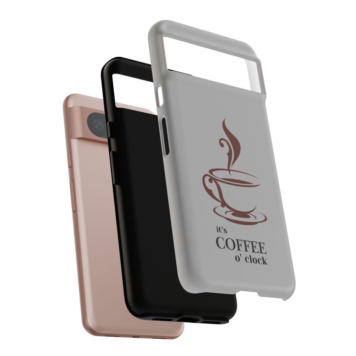 Coffee O'Clock Phone Case – Cute Coffee Cup Protective Phone Cover