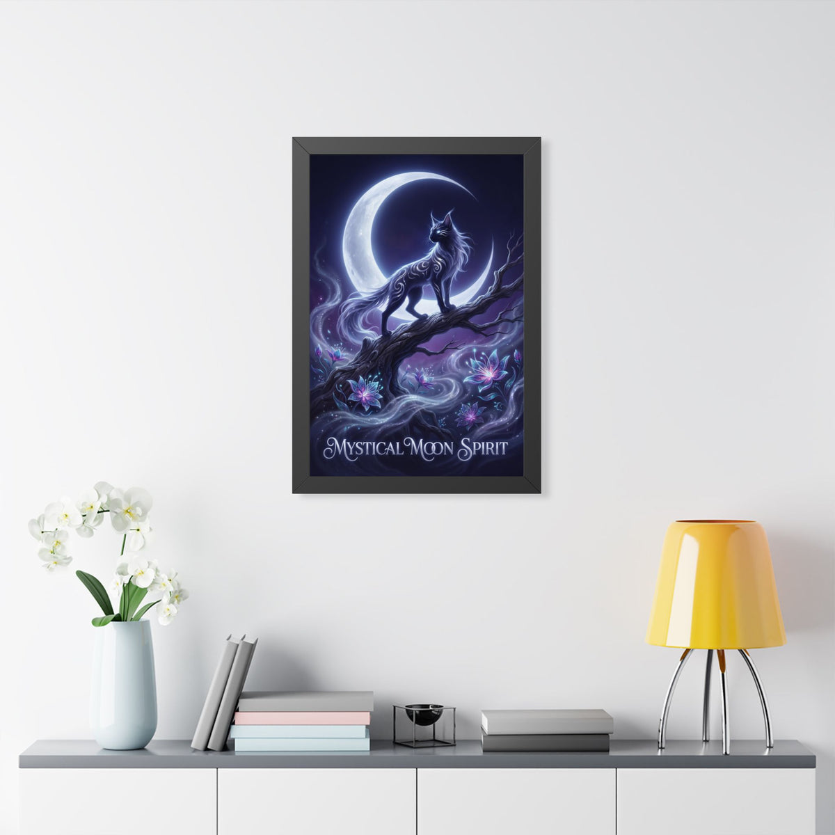 "Mystical Moon Spirit" Framed Poster