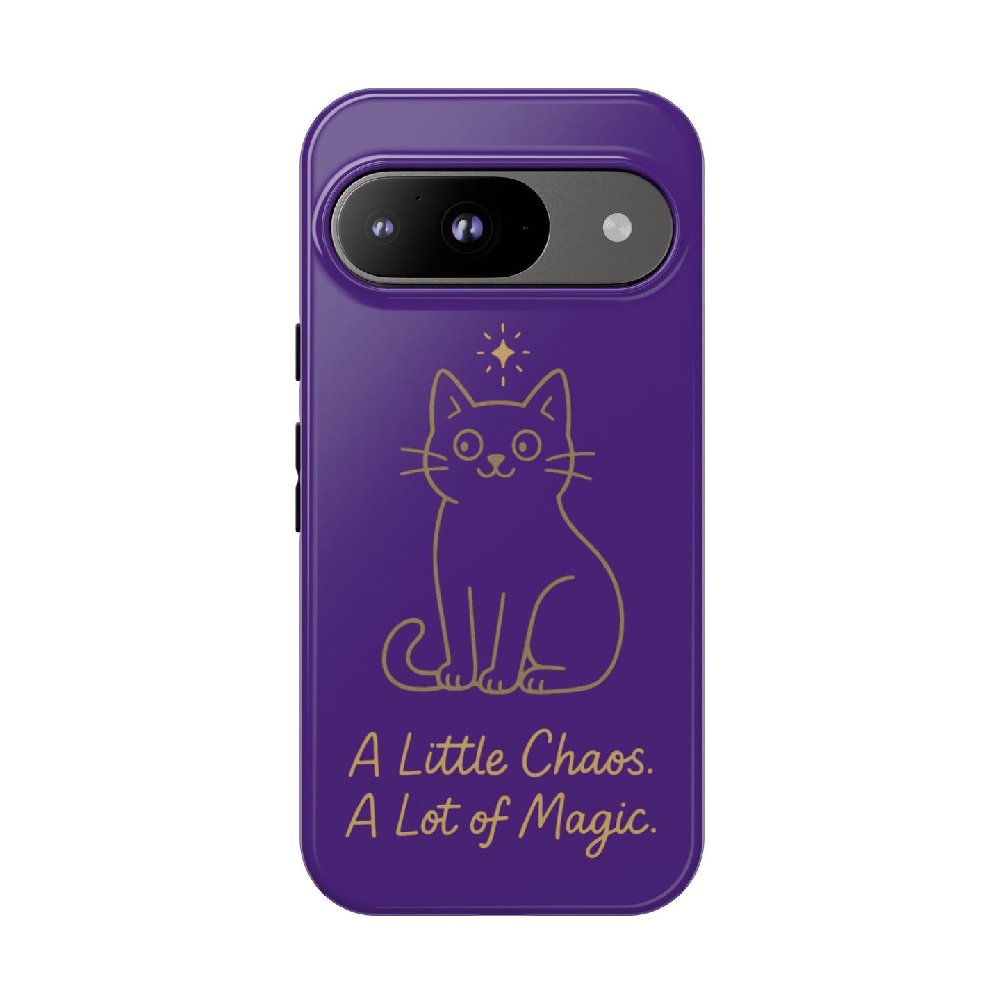 Phone Case — "A Little Chaos, A Lot of Magic" Cute Cat Protective Cover