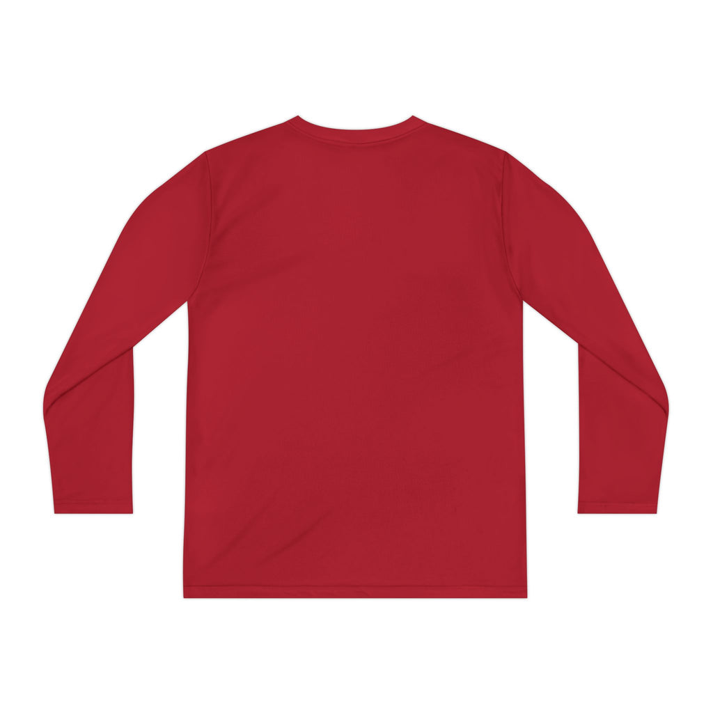 Youth Motivational Long Sleeve Tee - Vibrant Orange "Existence, How Striving Defines Me", Gift for Kids, Sportswear, Everyday Wear, [...]