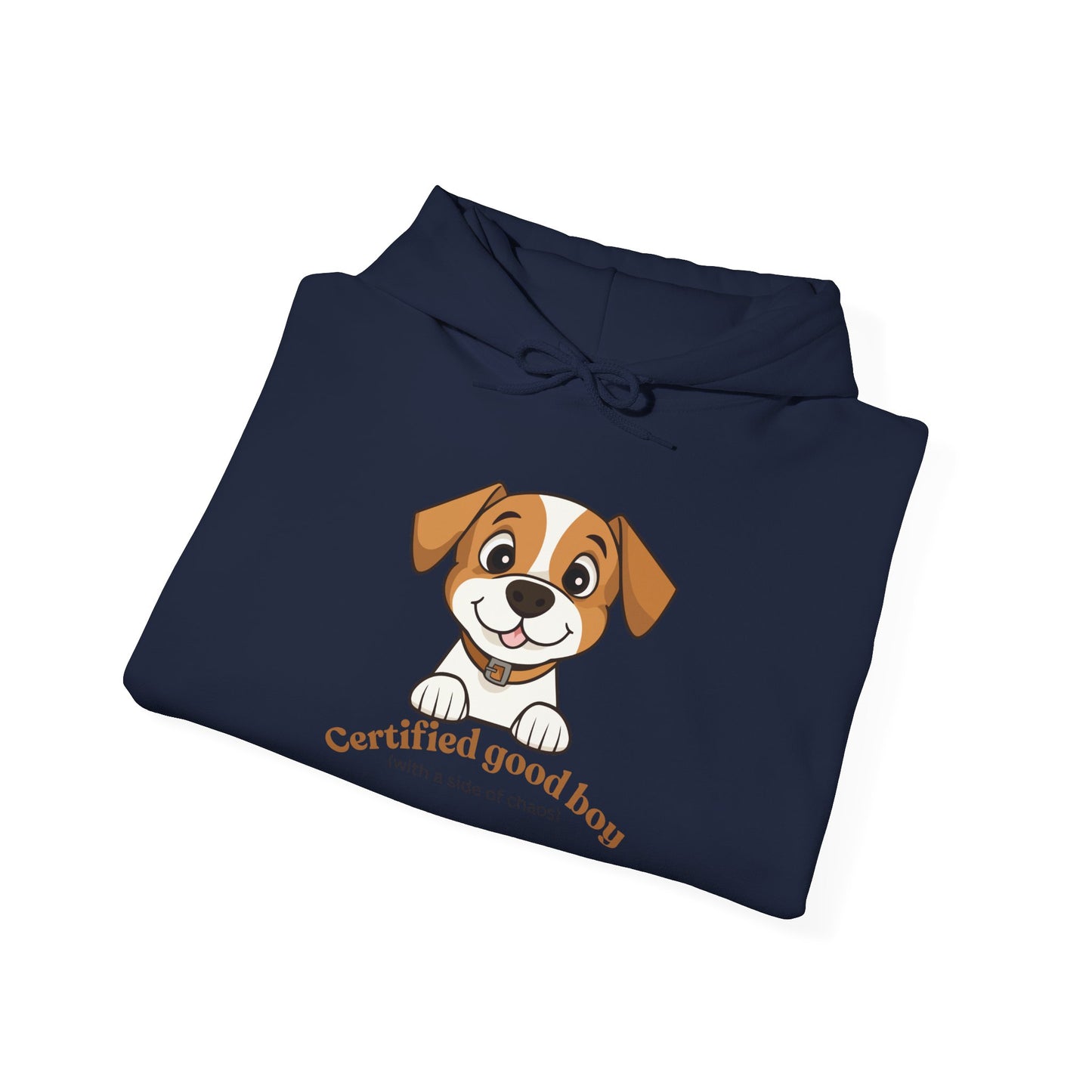 Certified Good Boy Hoodie — Cute Puppy Graphic Sweatshirt for Dog Lovers
