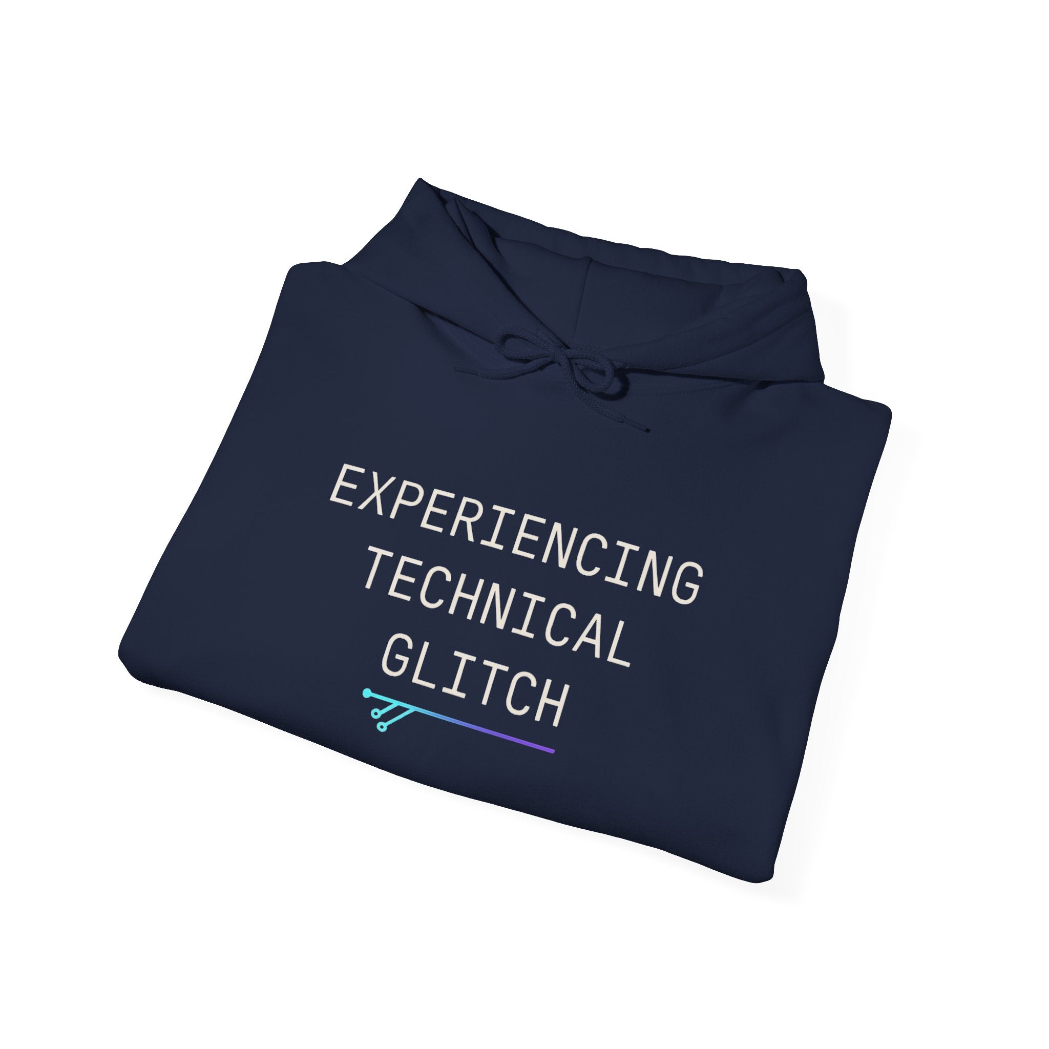 Tech Humor Hoodie - 'Experiencing Technical Glitch' Sweatshirt for Programmers, Gamers, Tech Lovers, Gifts, Casual Wear