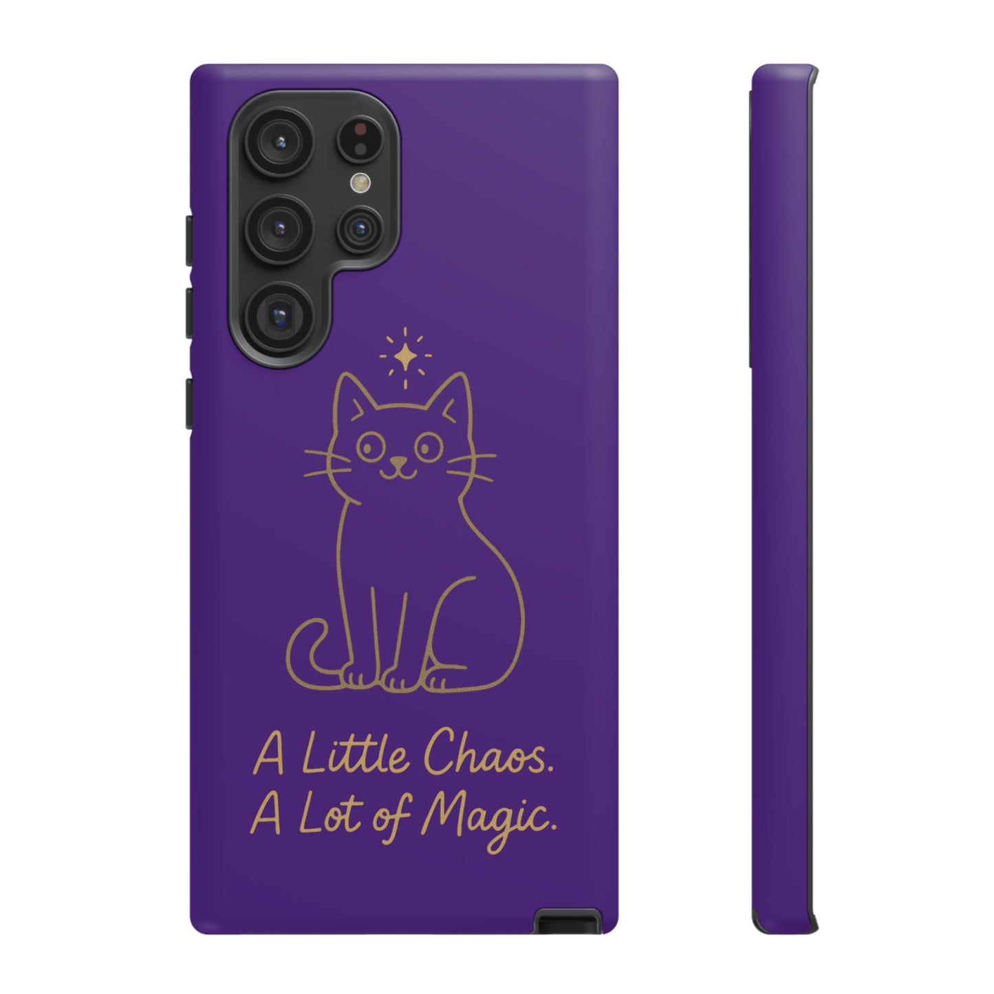 Phone Case — "A Little Chaos, A Lot of Magic" Cute Cat Protective Cover